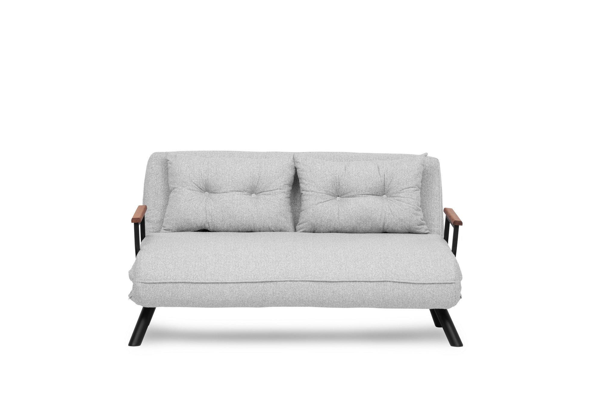 Sando Schlafsofa 2-Sitzer Bouclé Grau