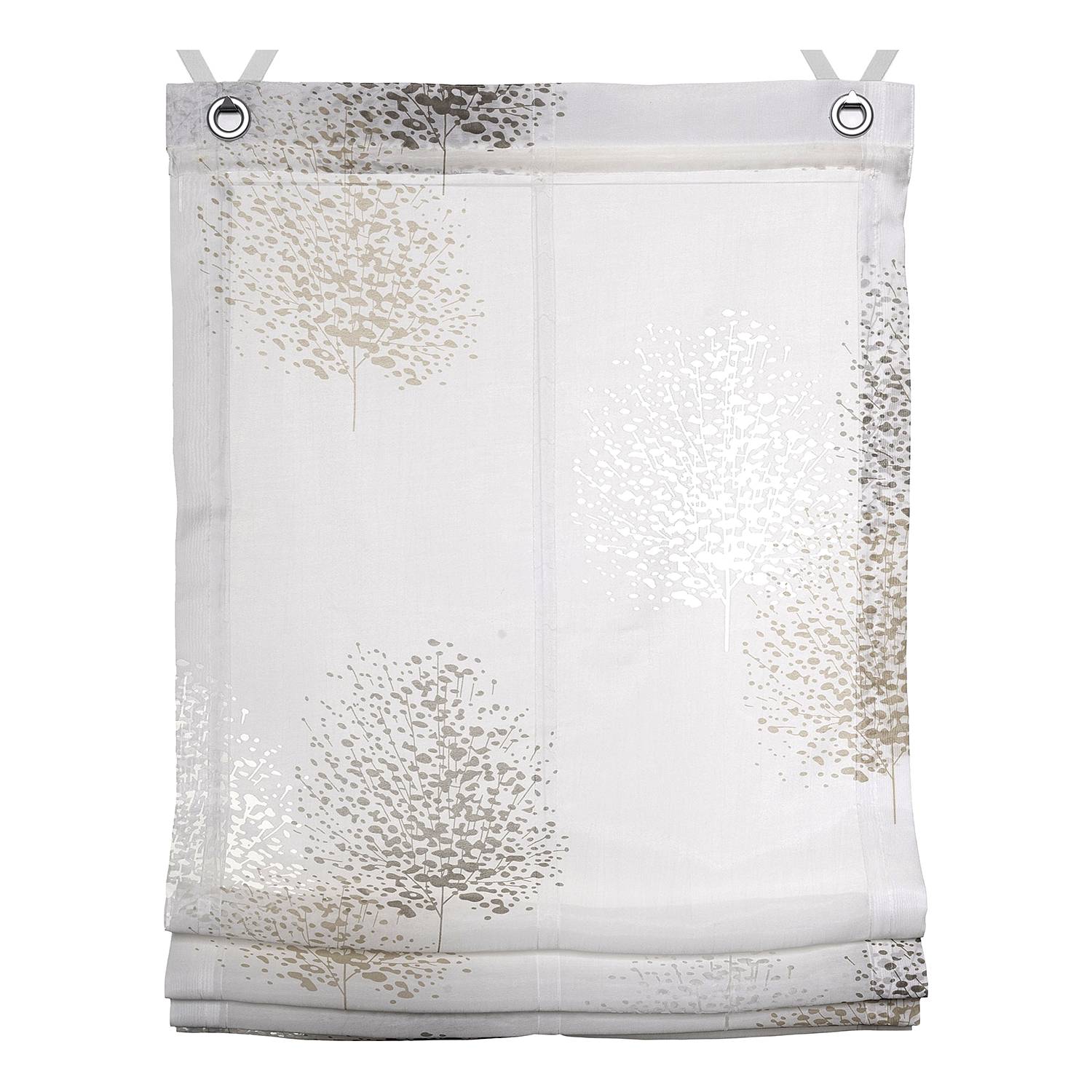 Raffrollo Bellinda Webstoff Weiß 80 x 140 cm