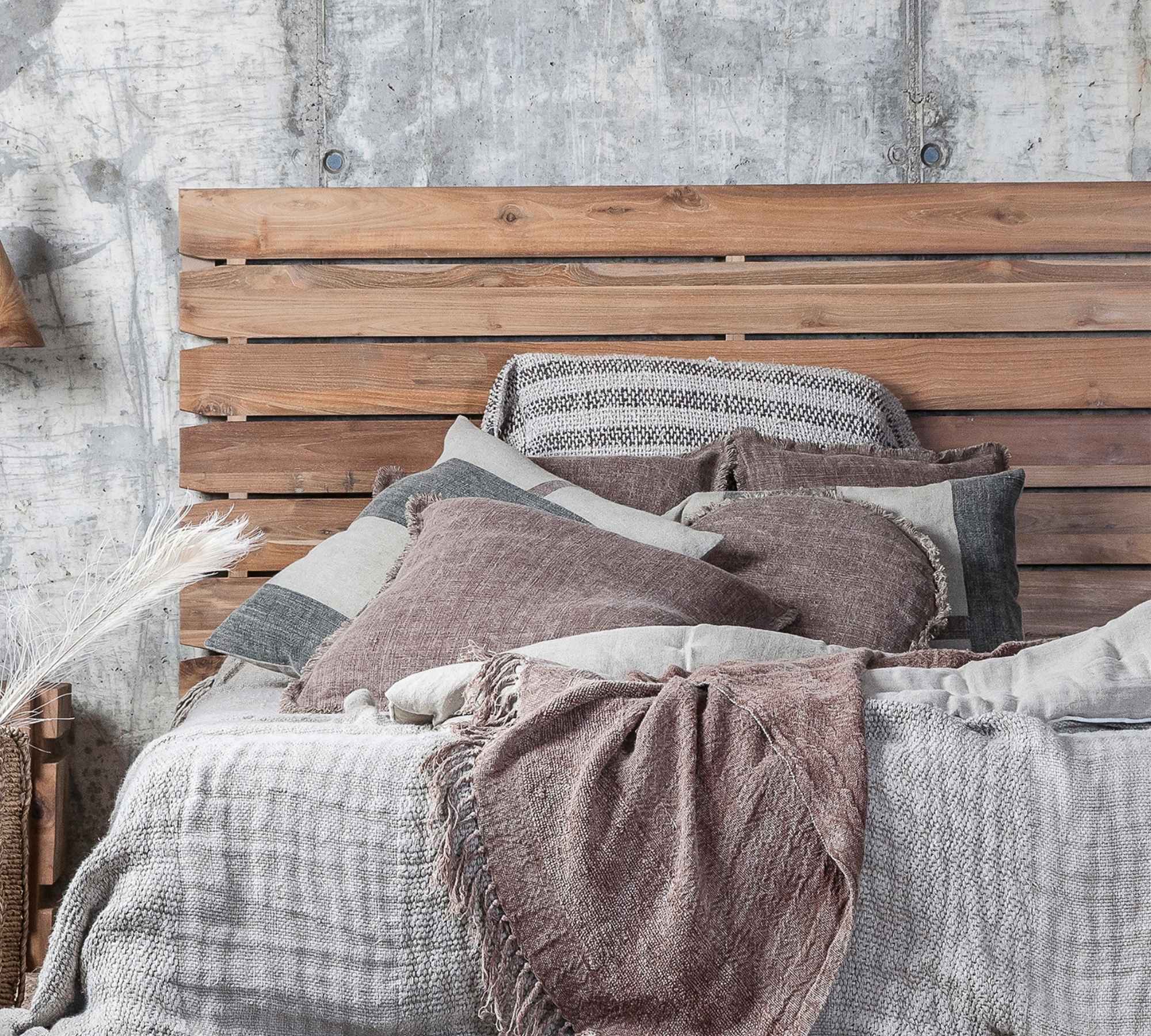 KLÄRFALL Kissenhülle Leinen Rostrot 60 x 60 cm