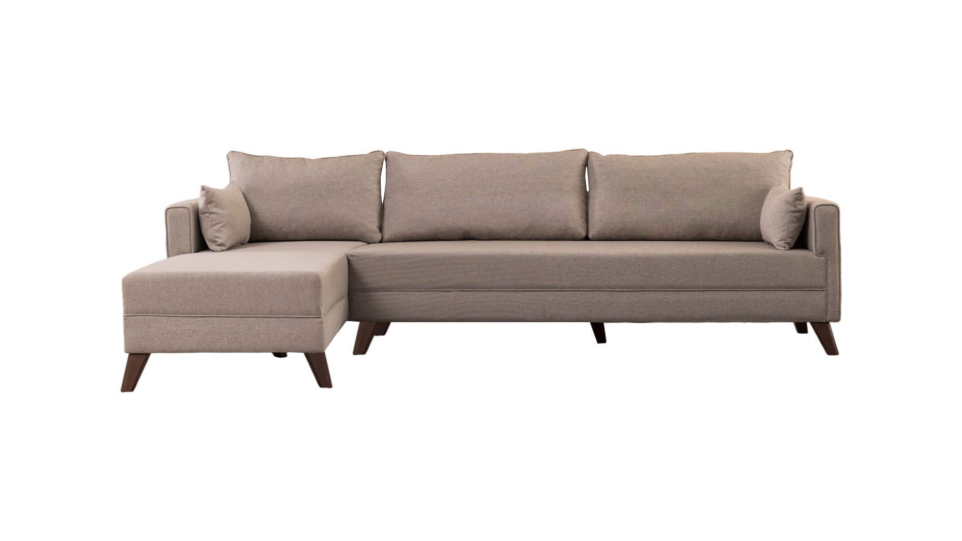 Bella Sofa Récamiere Links Creme