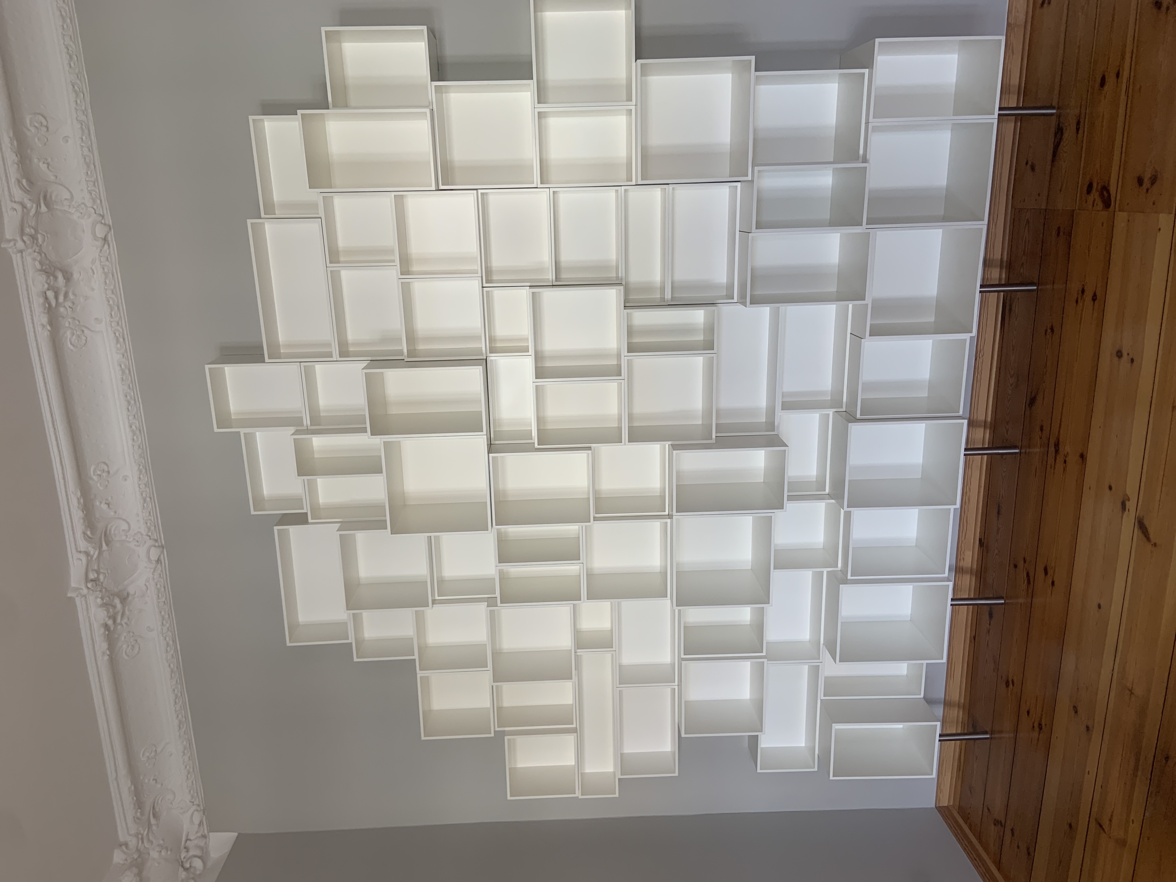 Modulares Regal Holz Weiß