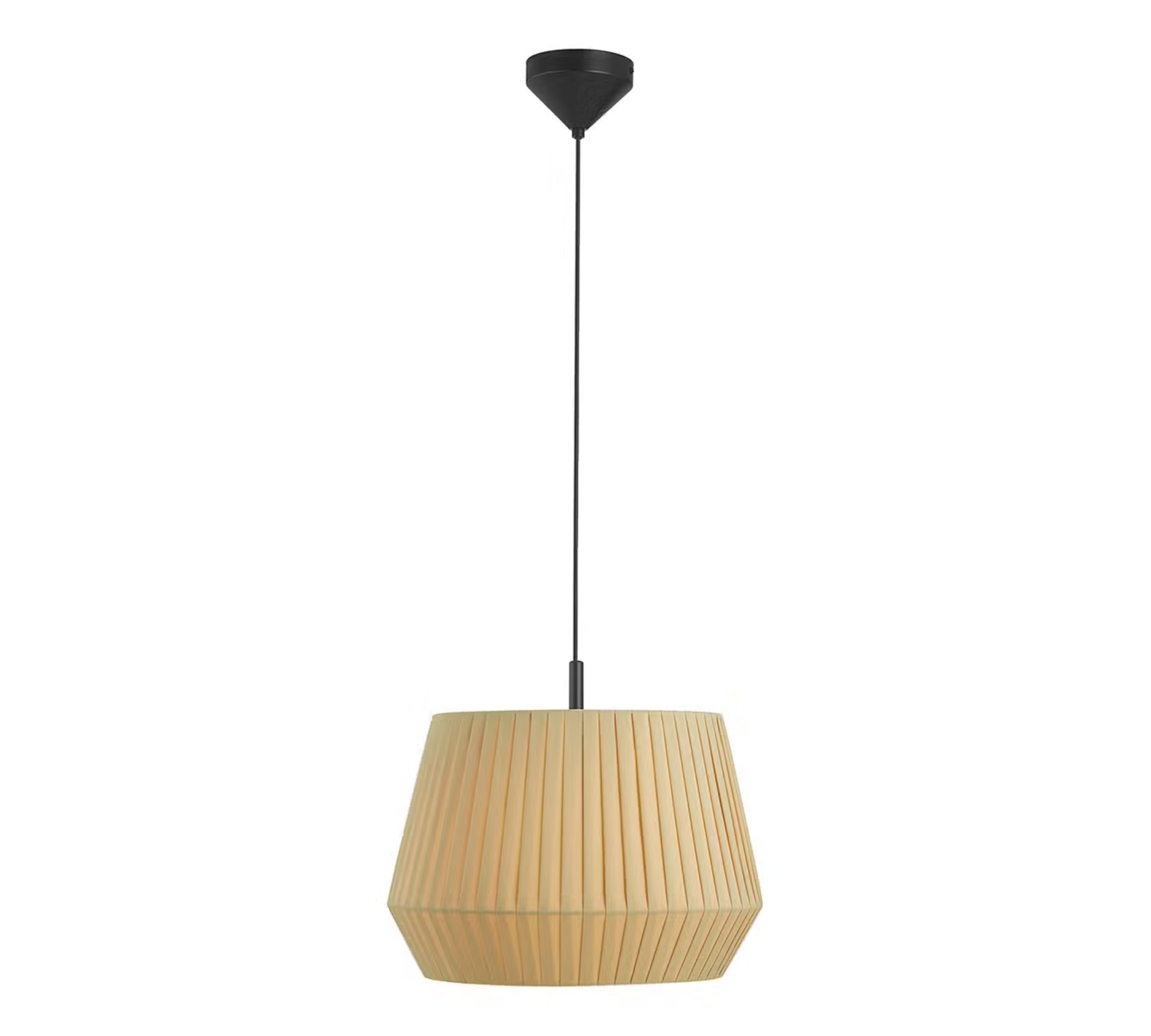 Pendelleuchte Baumwolle Stahl Beige