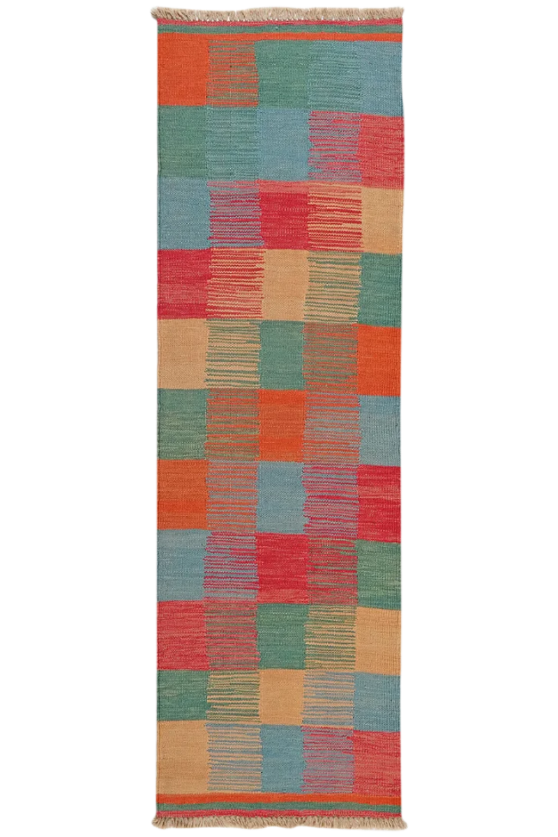Kelim Gashgai Teppich Wolle Mehrfarbig