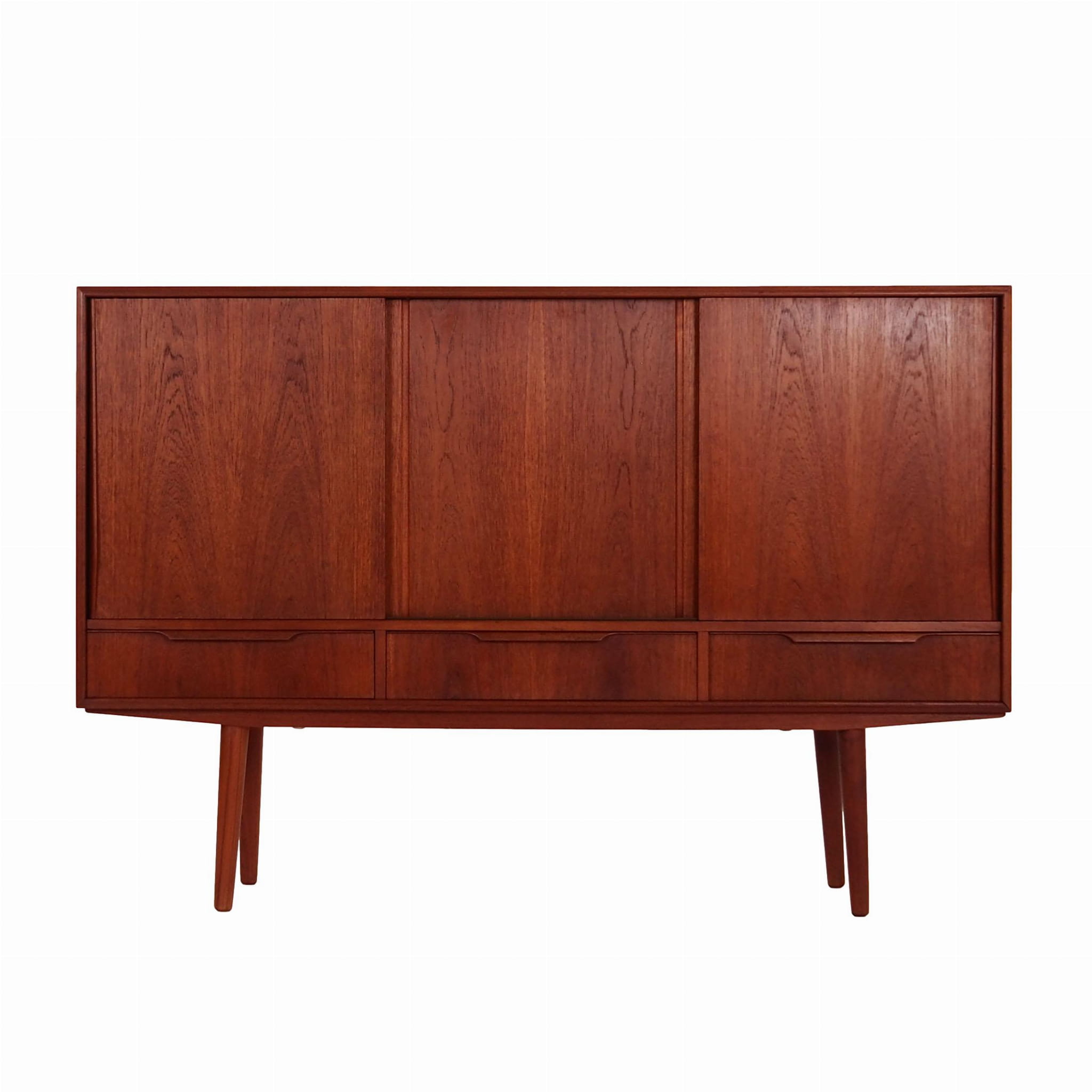 Highboard Teakholz Braun 1960er Jahre