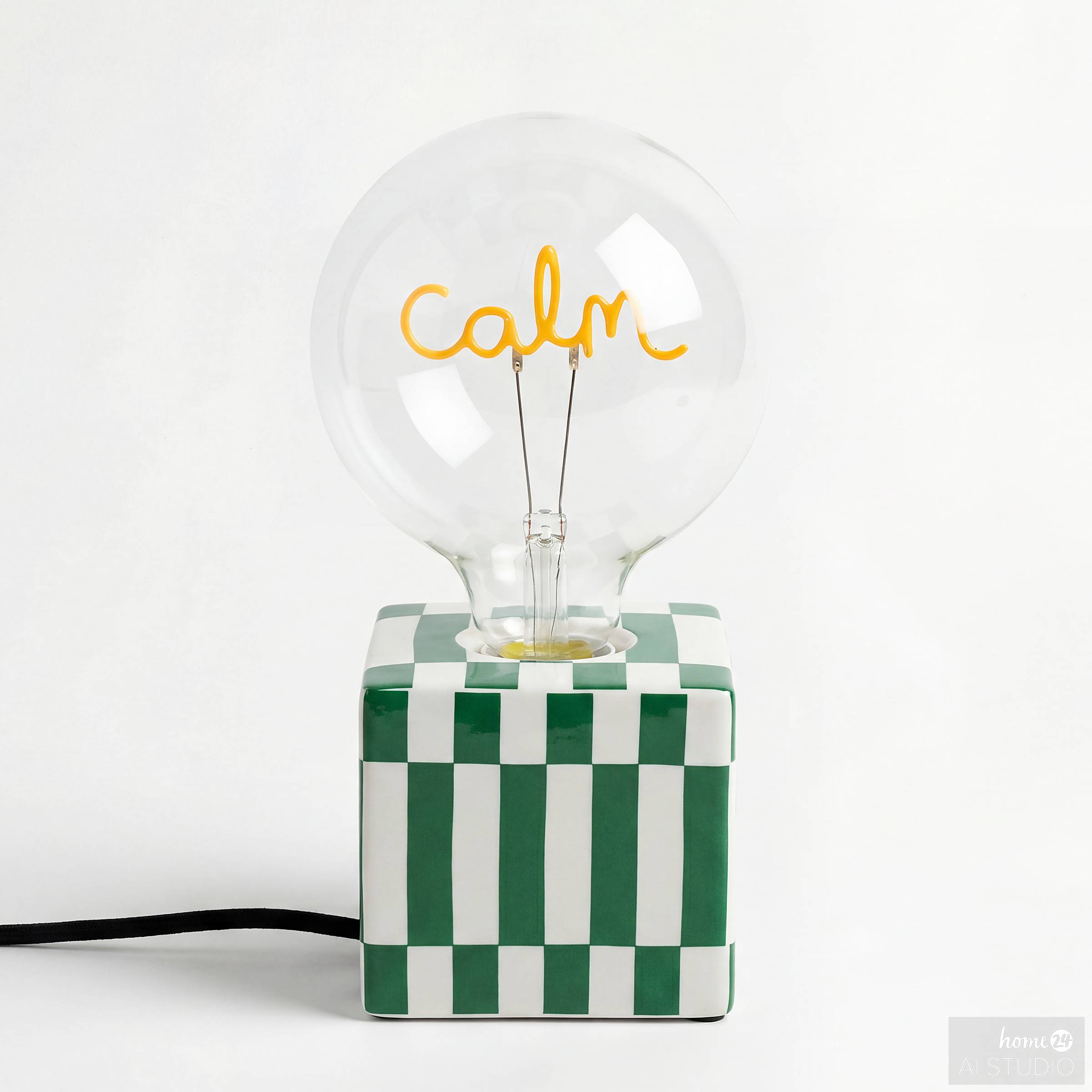 Table lamp Orly 1-light ceramic colored glass