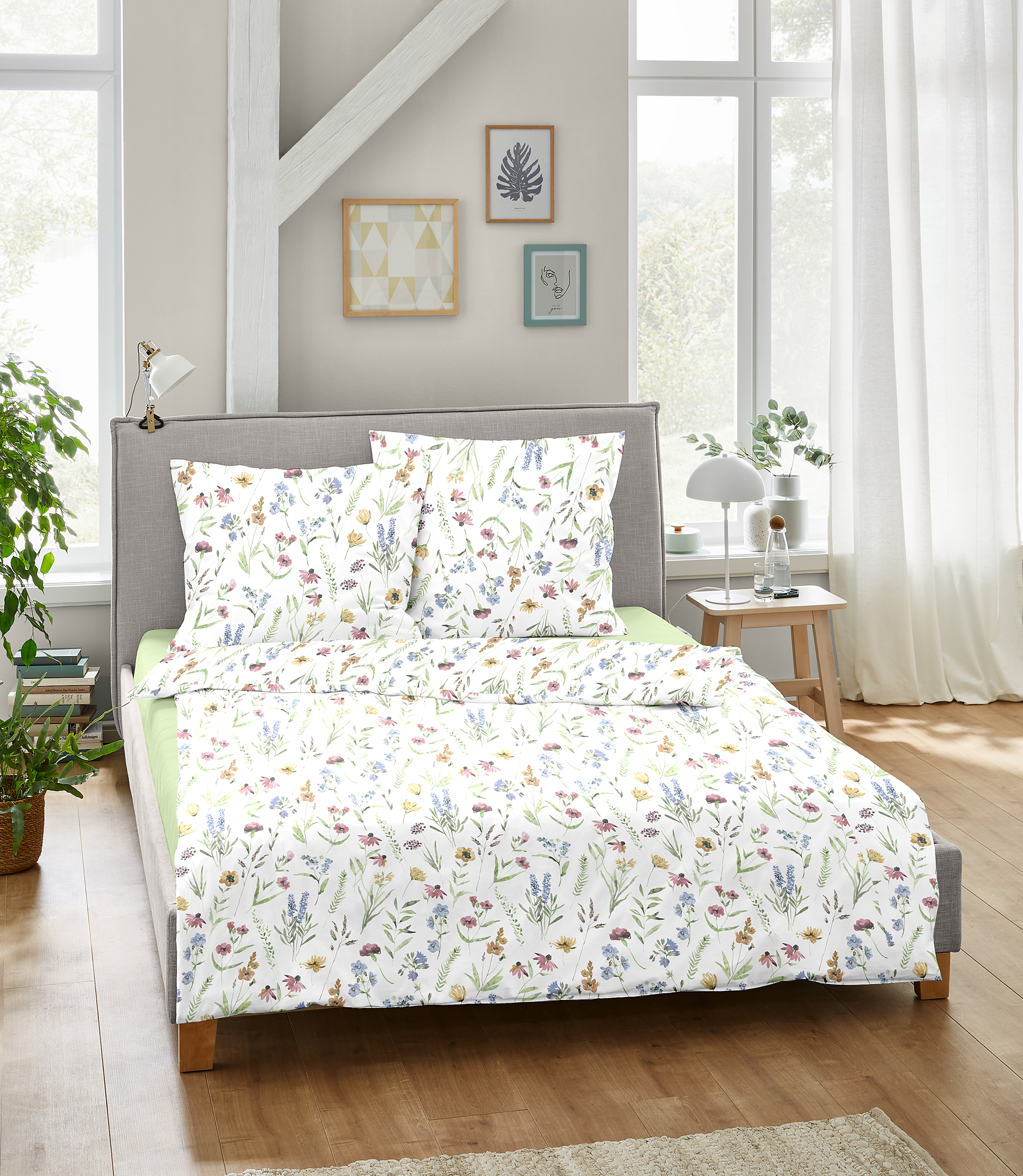 Koyti Bettwäsche Mako Satin Bunt 