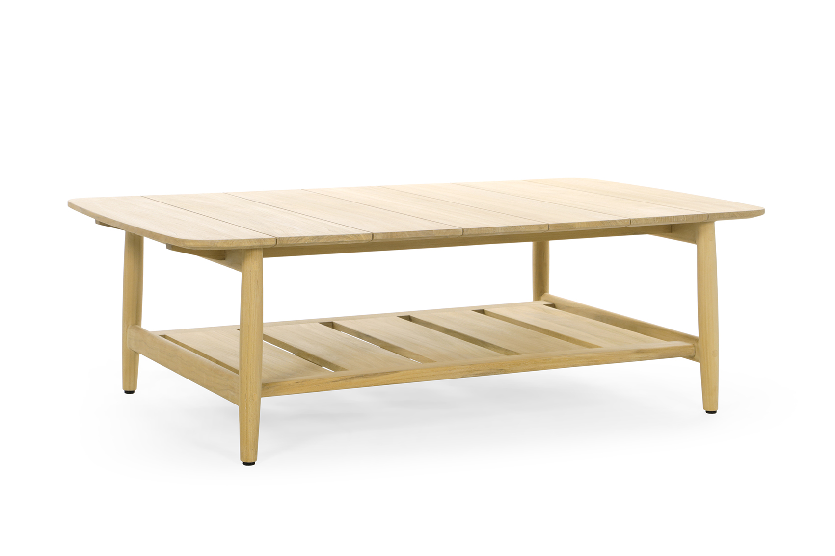NOA Couchtisch Rechteckig Teakholz 125x75 cm