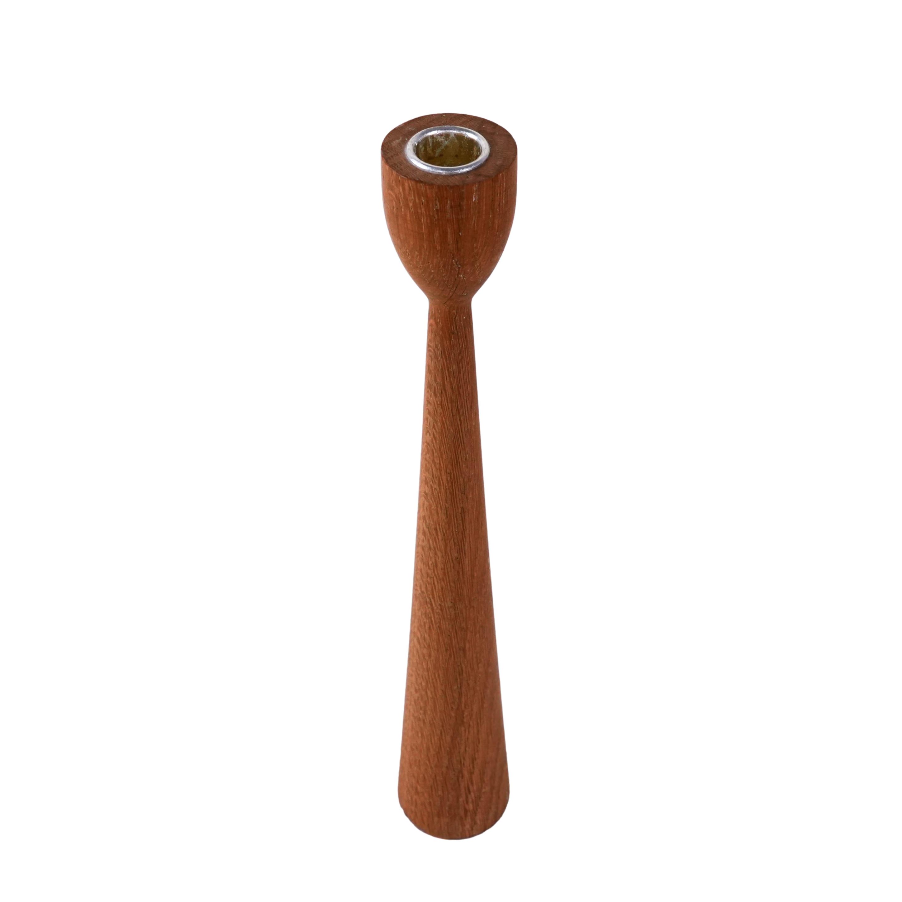 Teak Candlestick 1960s