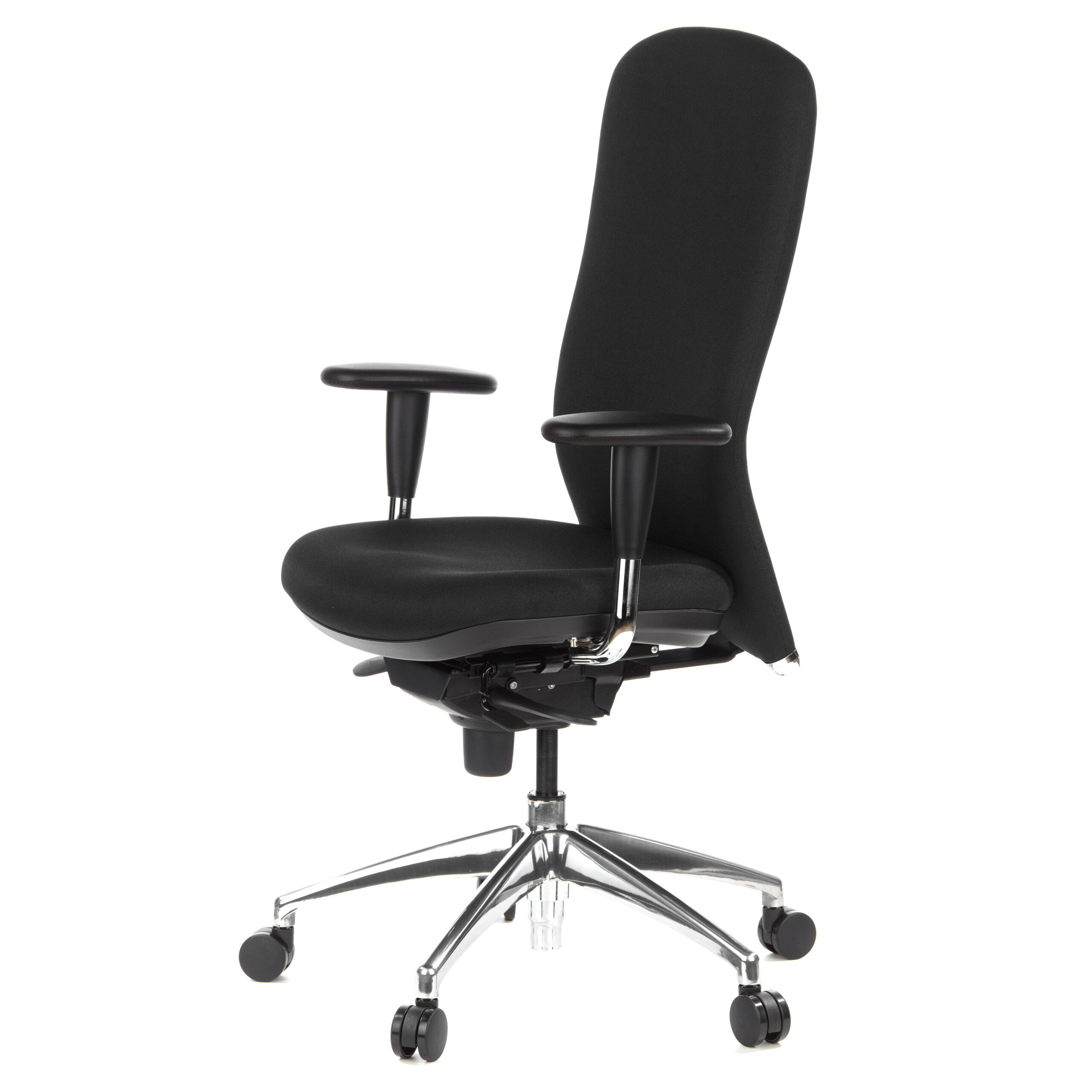 HIGH-TEC Bürostuhl Stoff Schwarz