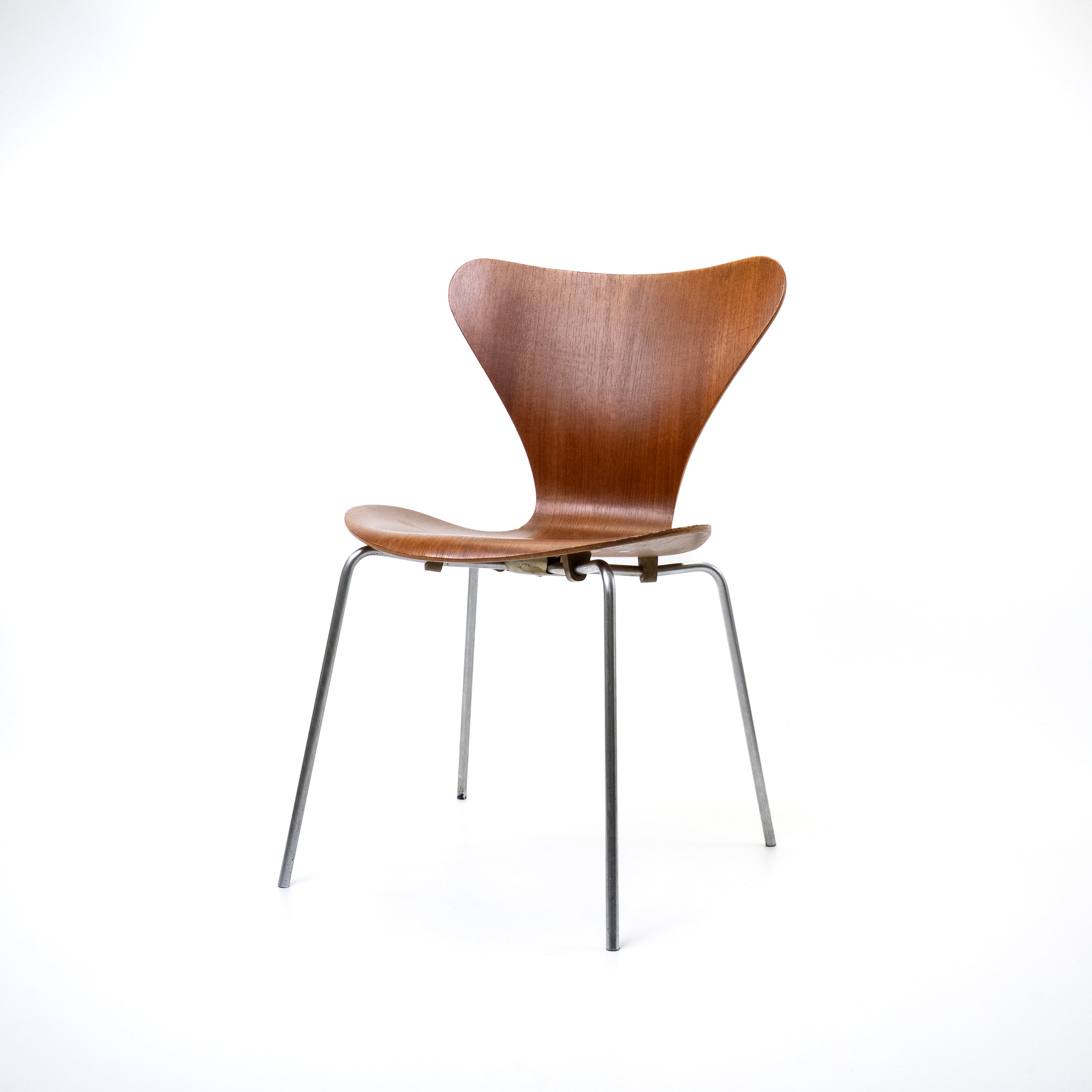 Serie 7 Esszimmerstühle Chrom Eiche Dunkel