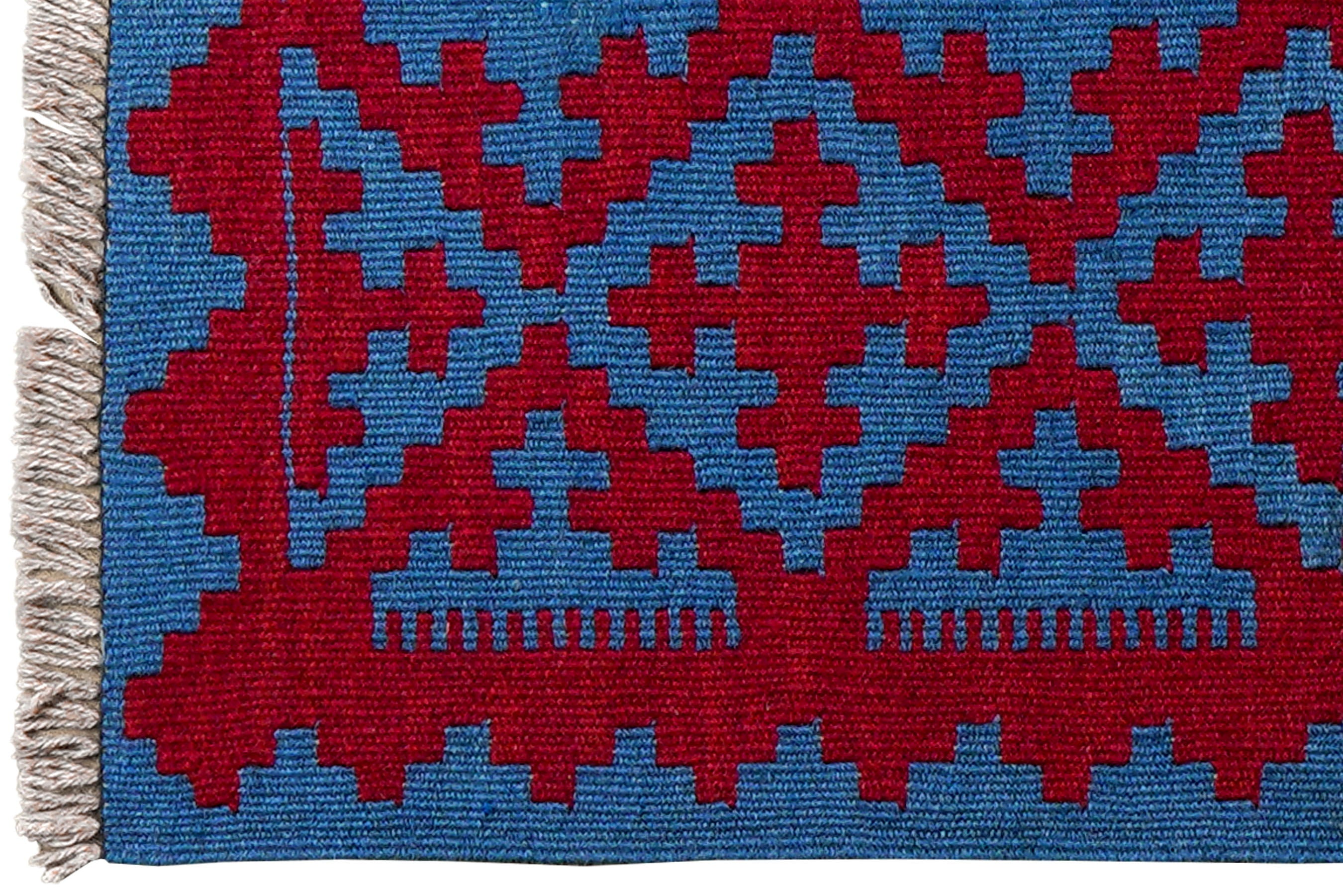 Kilim Gashgai Teppich Blau