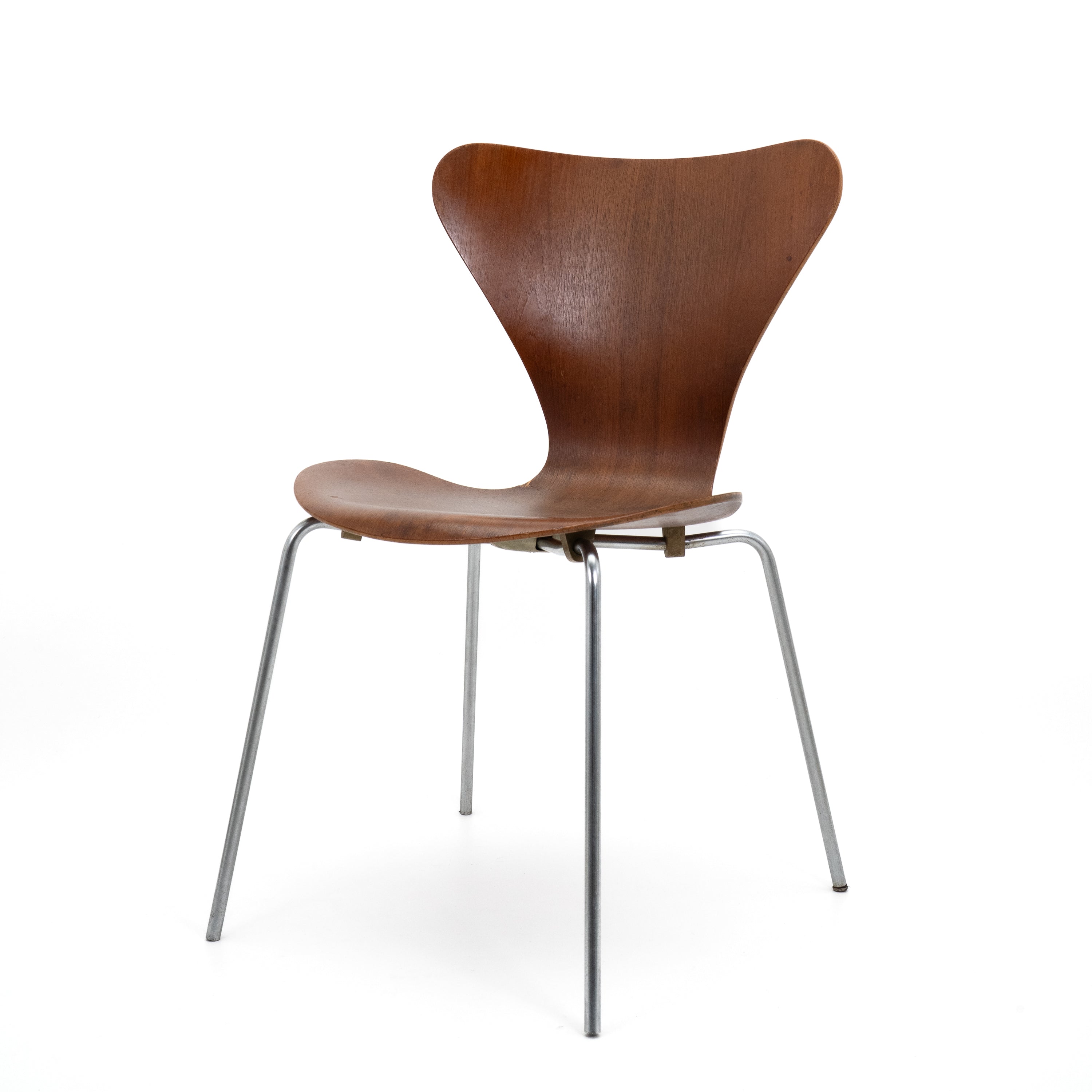 Serie 7 Stuhl Chrom Teakholz von Fritz Hansen