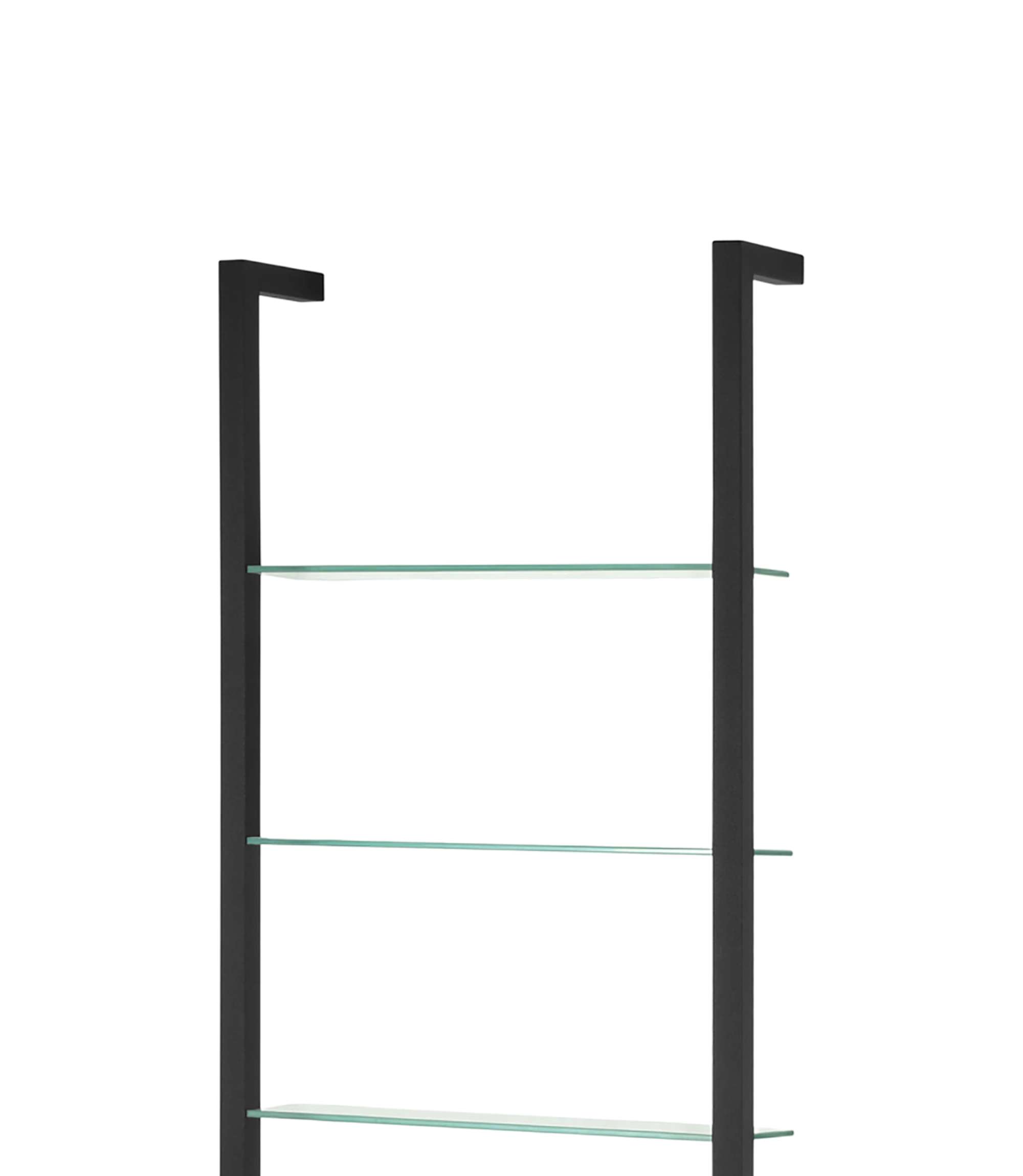 Wandregal Glas Schwarz
