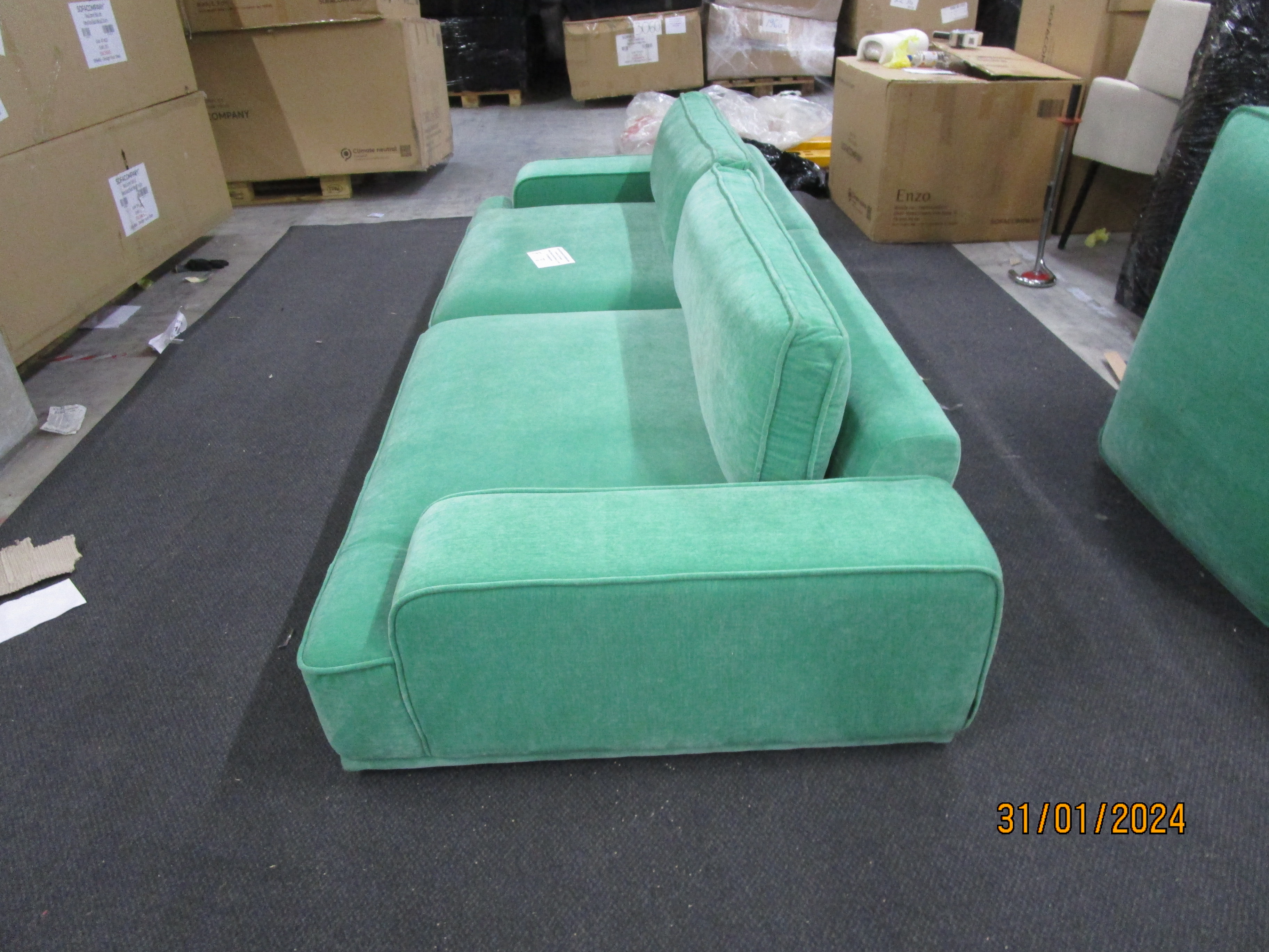 Leonora Sofa 3,5-Sitzer Moss Grass Green