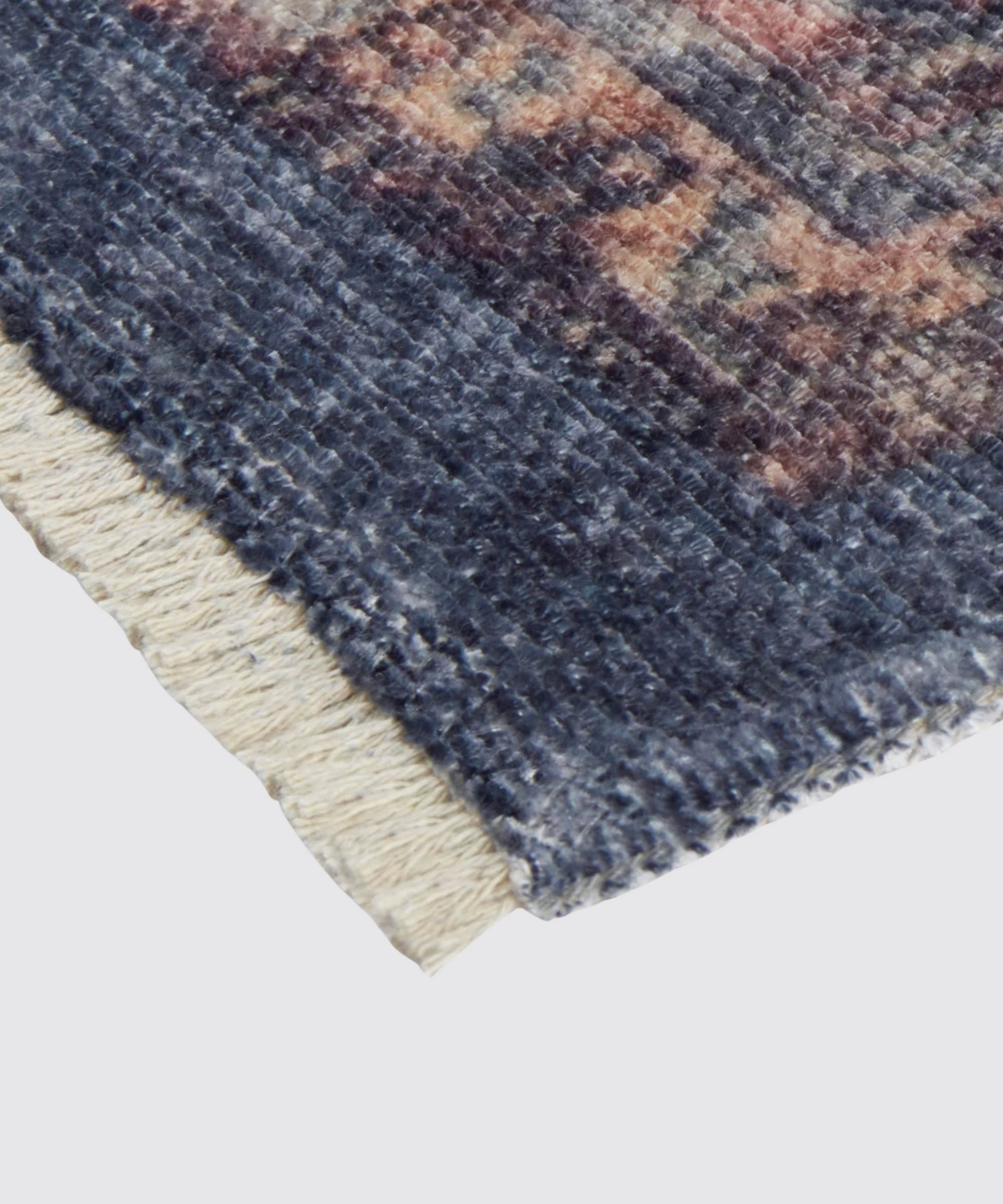 Teppich Baumwolle Jeansblau