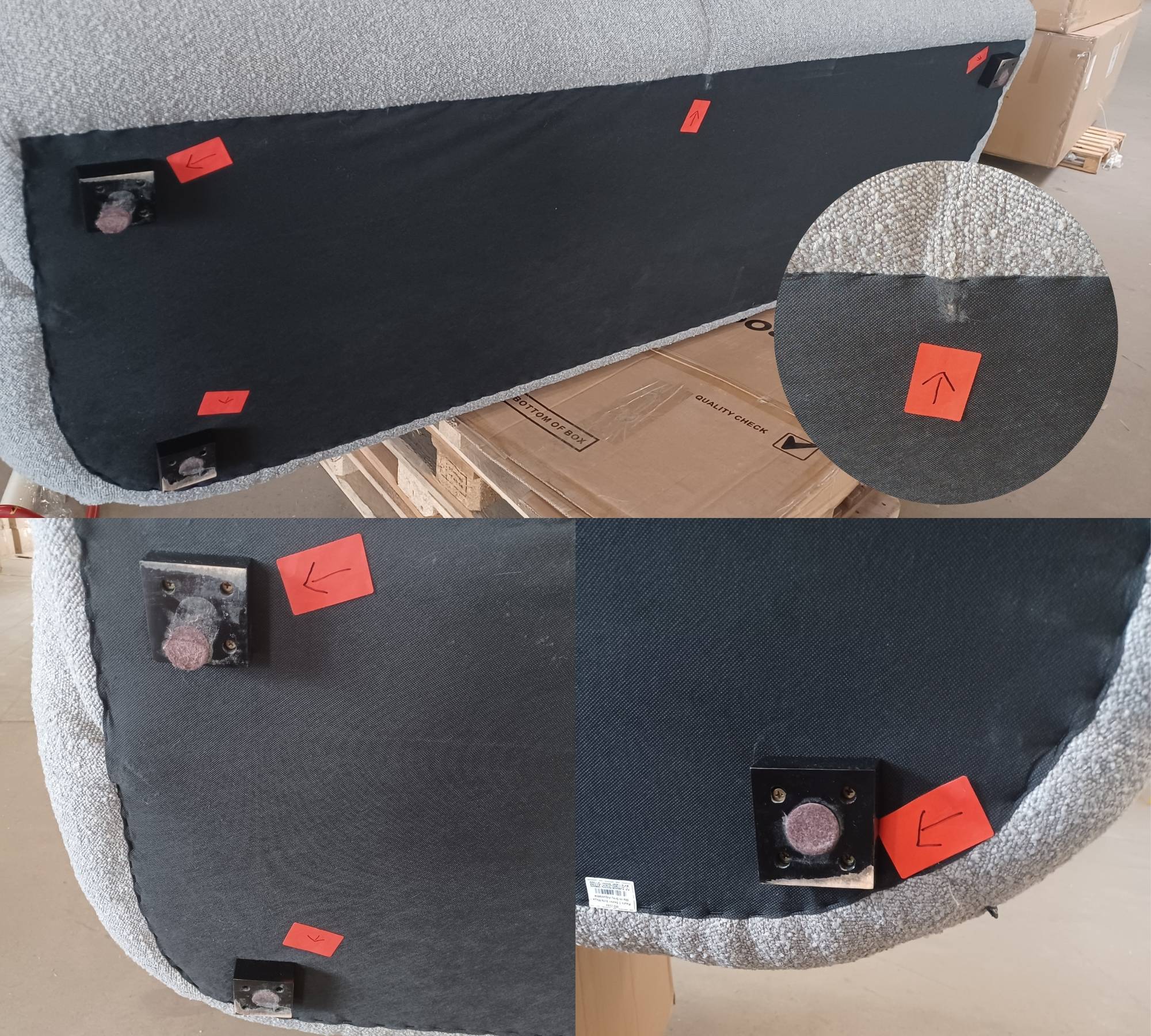 Design-Award-Winning Paula 3-Sitzer Sofa Maya Warm Grey