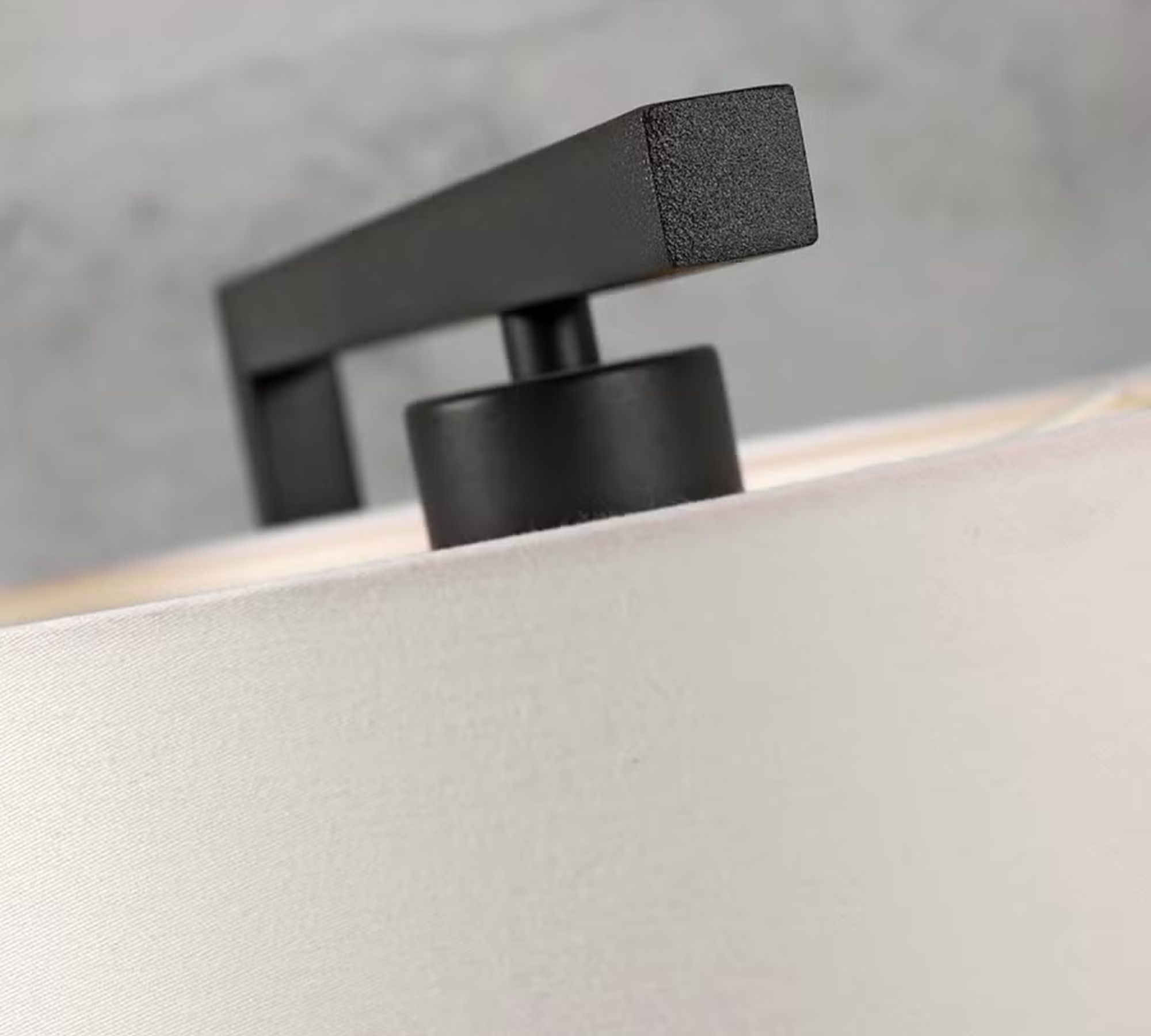 Table lamp 1-flame Cotton fabric Beige