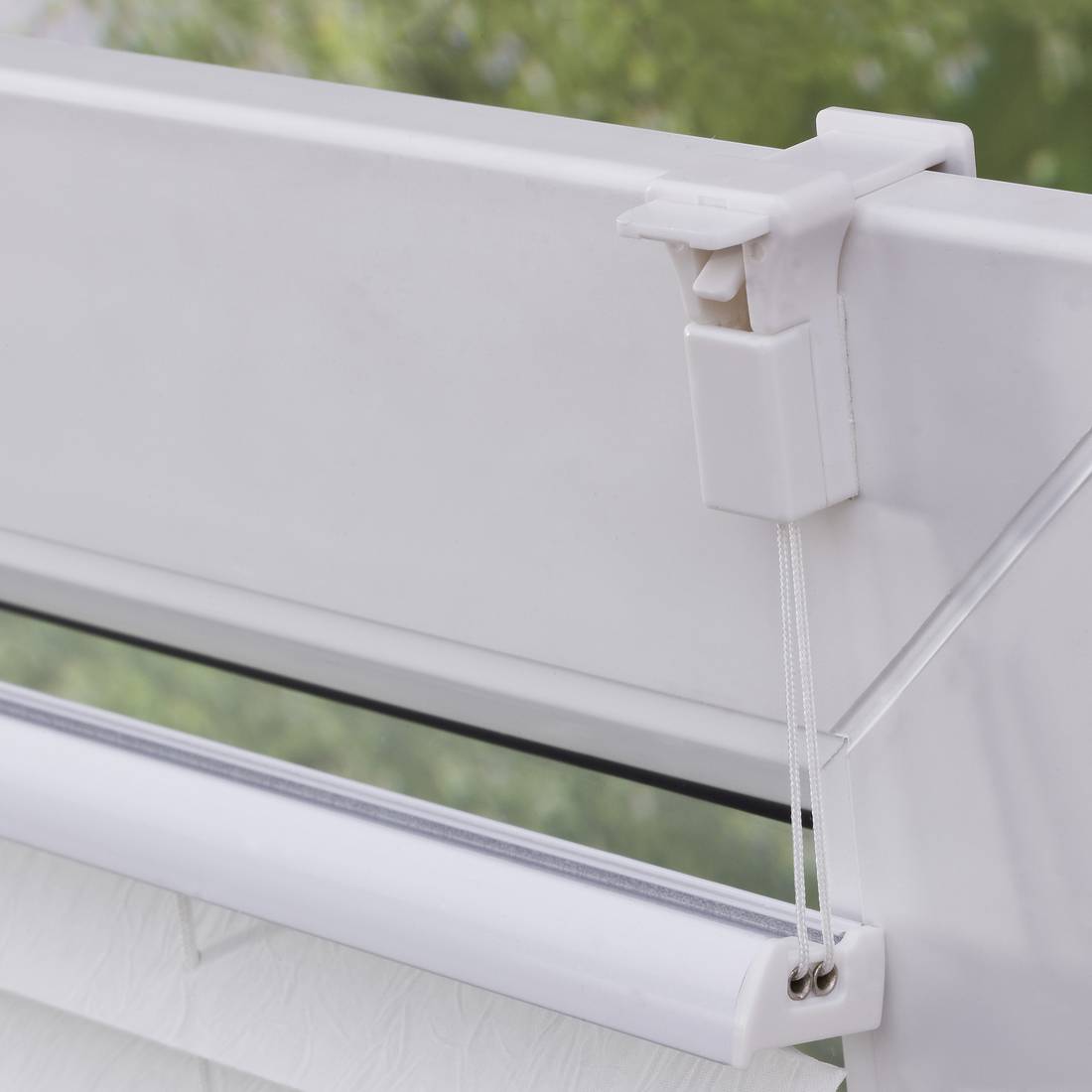 Plissee Salvaterra IV Webstoff Weiß 60 x 130 cm