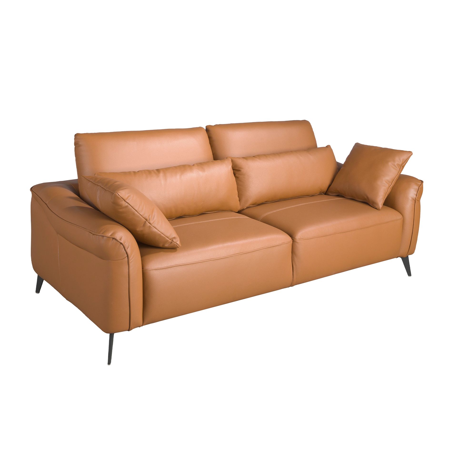 3-Sitzer Sofa braunes Leder 6208