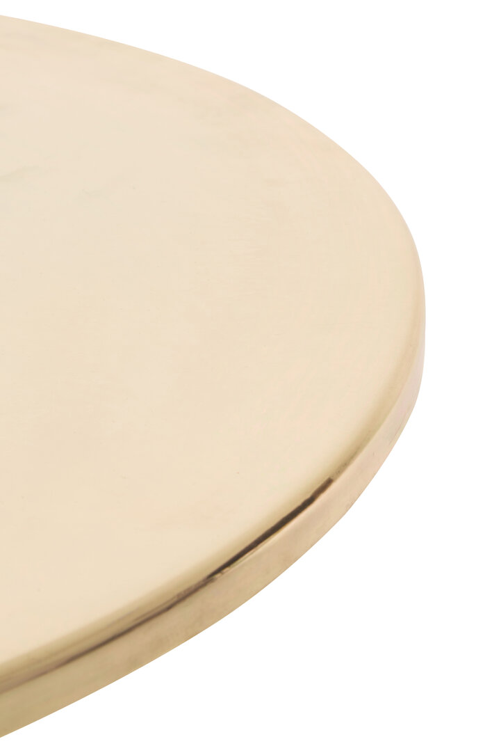 Amira Shiny Side Table Gold