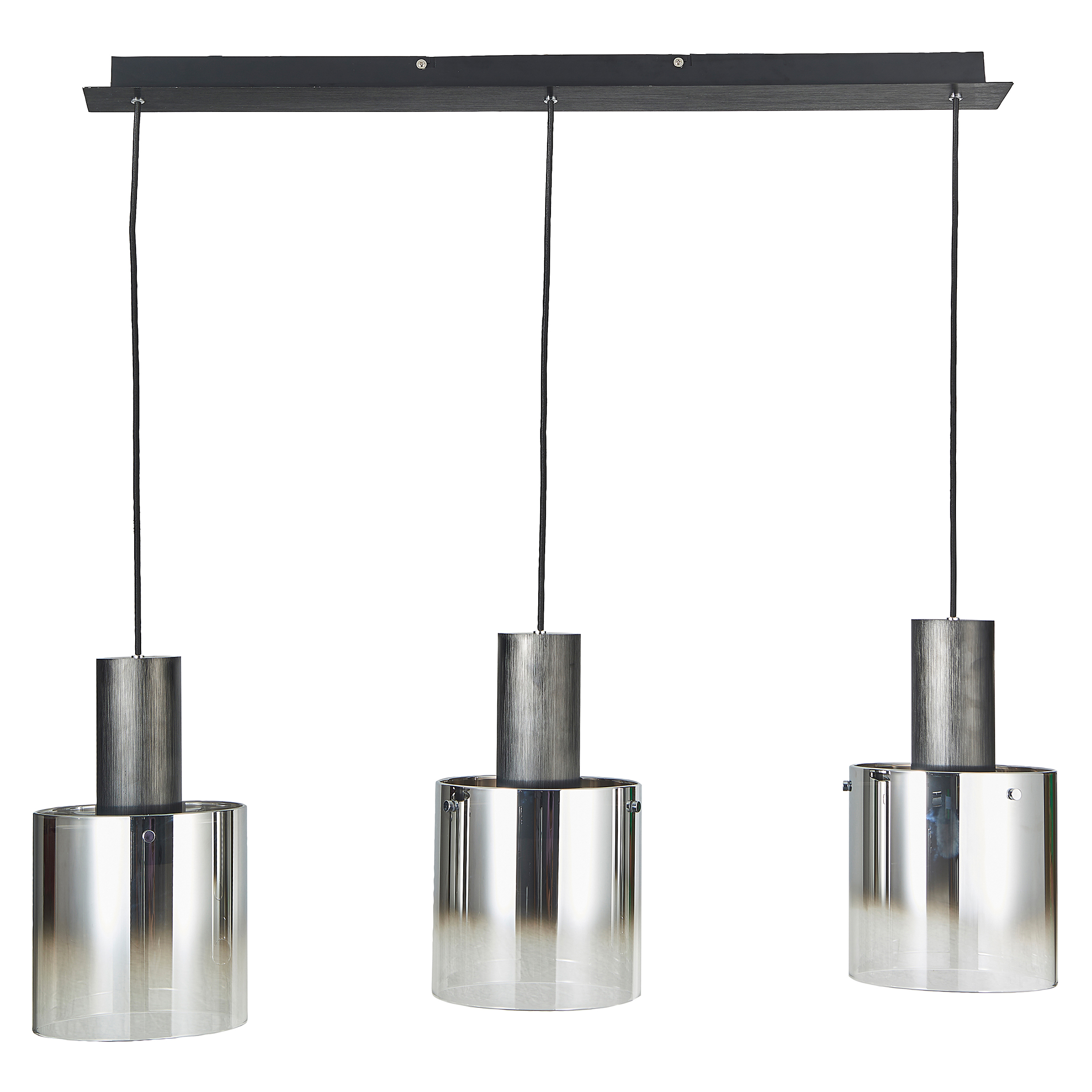 Alesund 3-flammige Pendelleuchte Aluminium Schwarz 