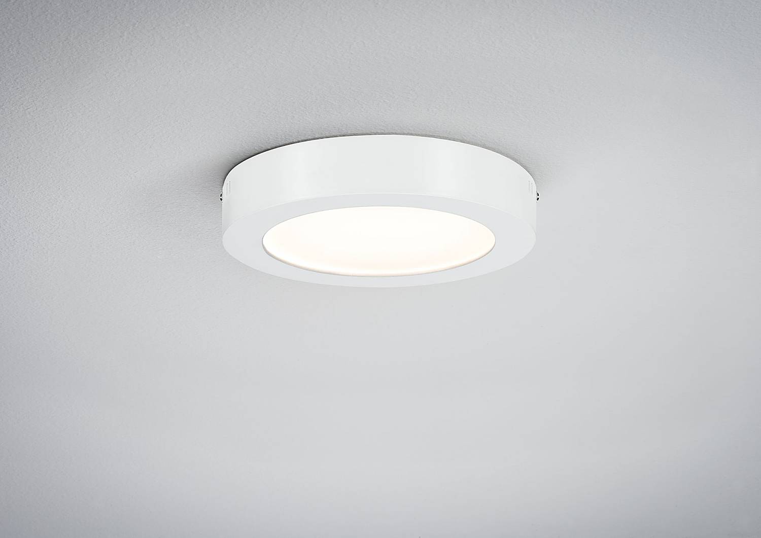 LED-Deckenleuchte Lunar Rund Aluminium Weiß