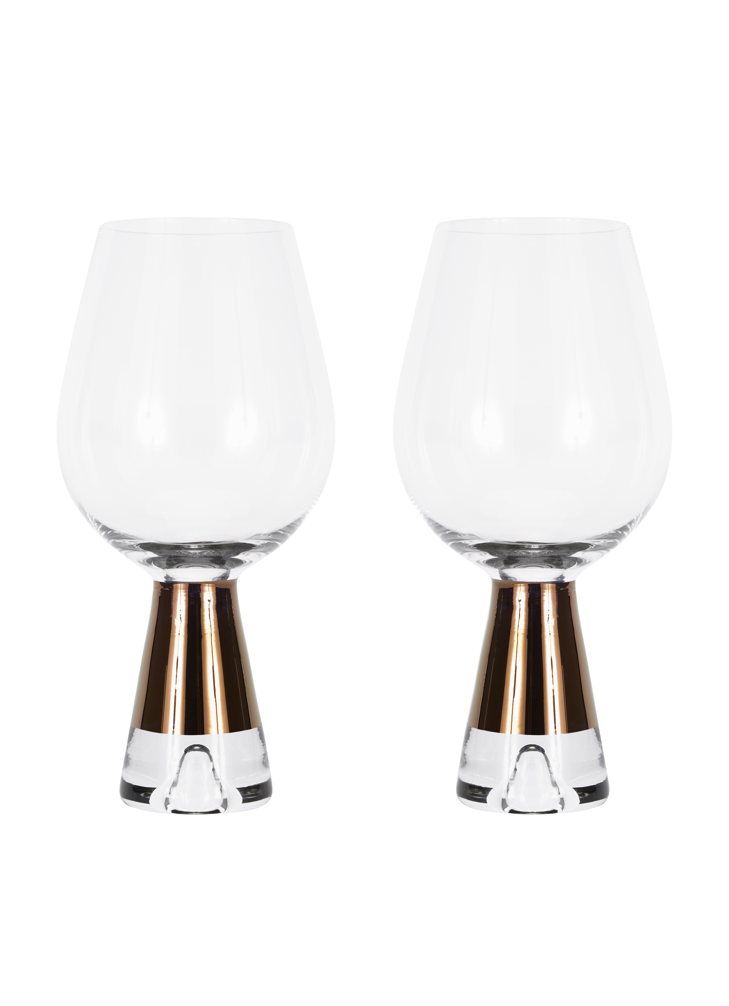 Tank Weingläser –Set Glas Bronze