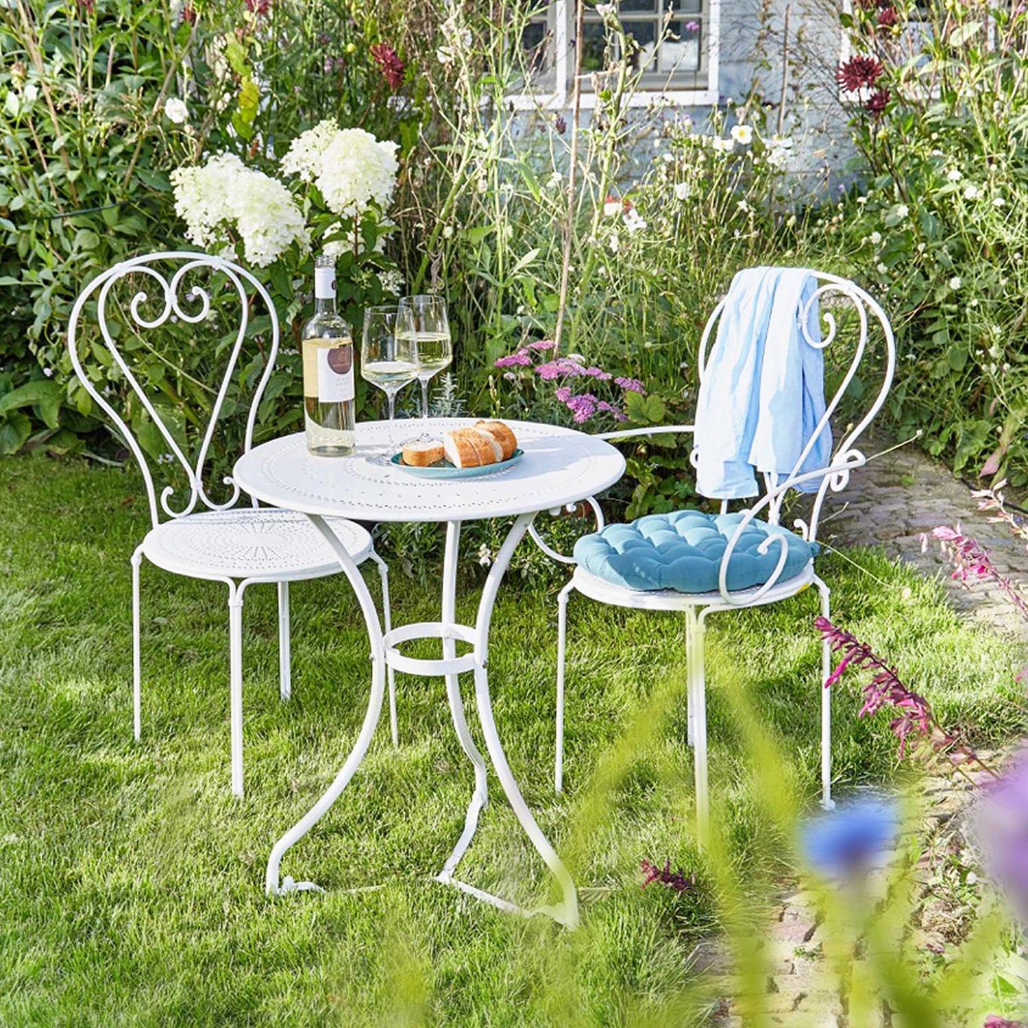 Gartentisch CENTURY Eisen Weiß