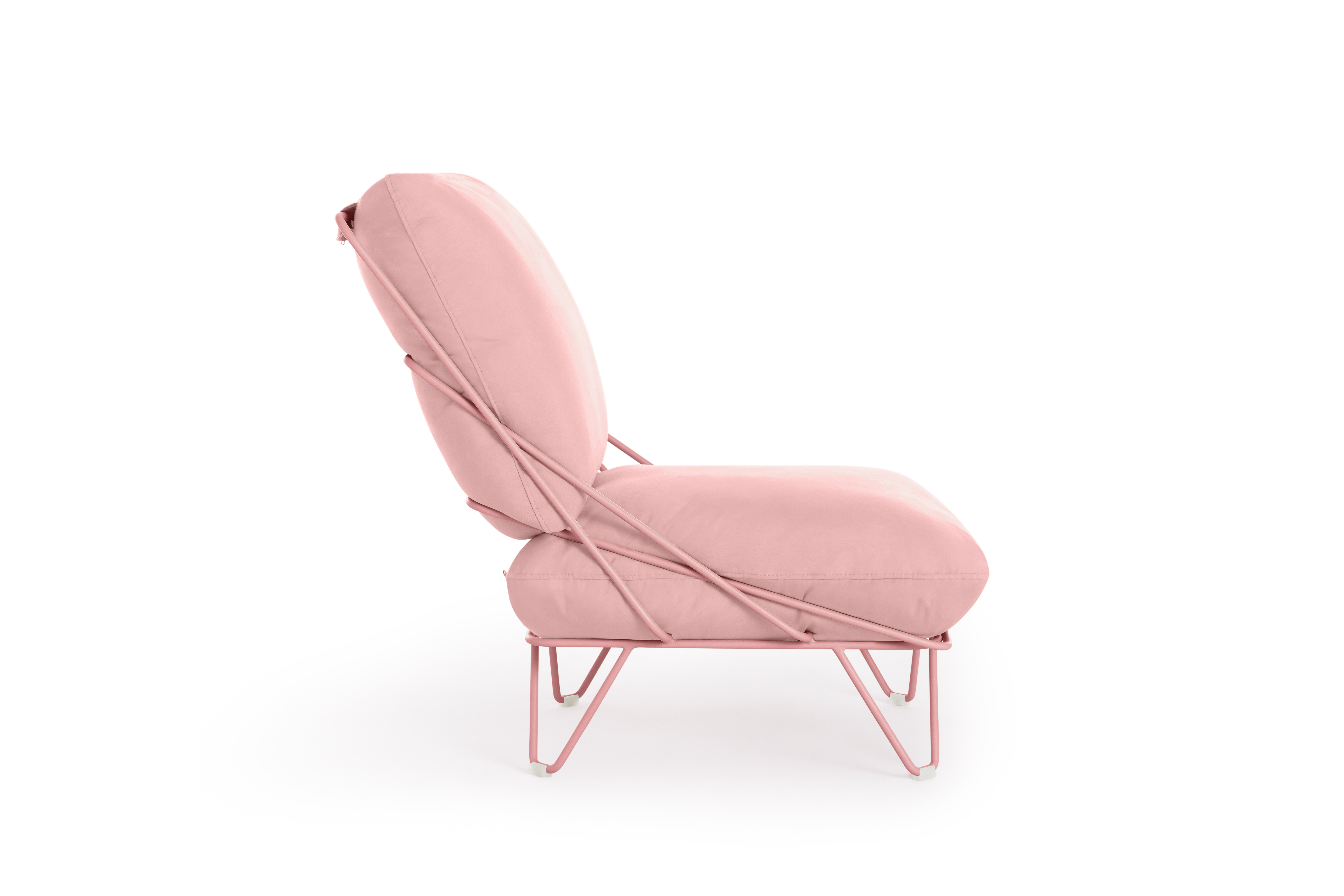 Valentina Up Lounge Sessel Rosa