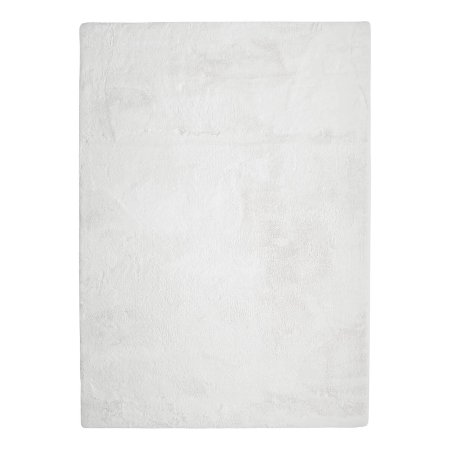 Kurzflorteppich Chiara I Weiß 60 x 135 cm