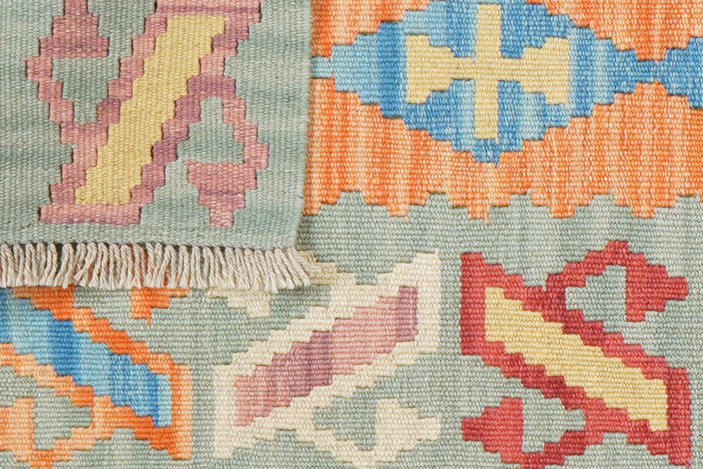 Kelim Gashgai Carpet Wool Red