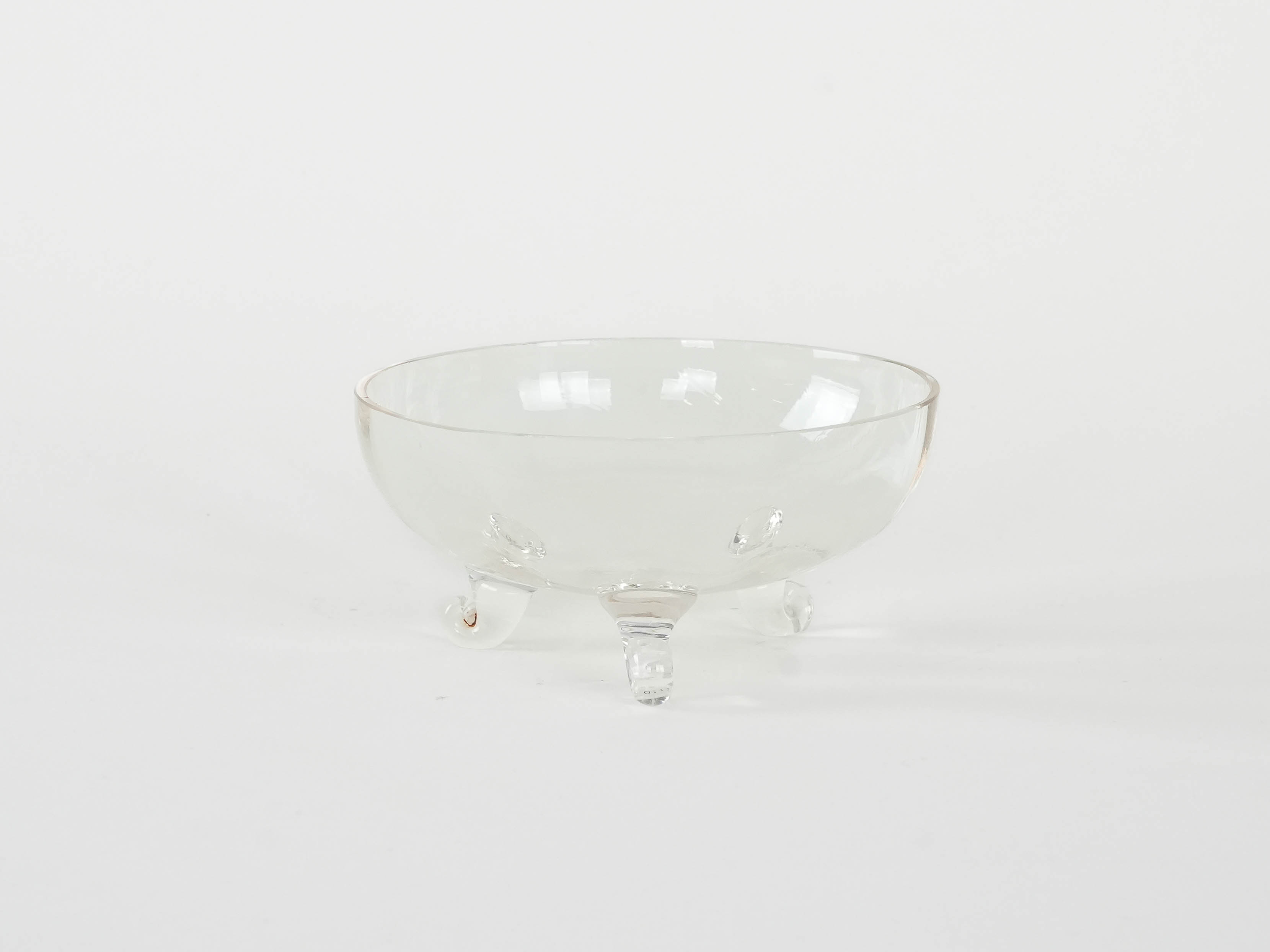 Caraffa in vetro trasparente anni '70