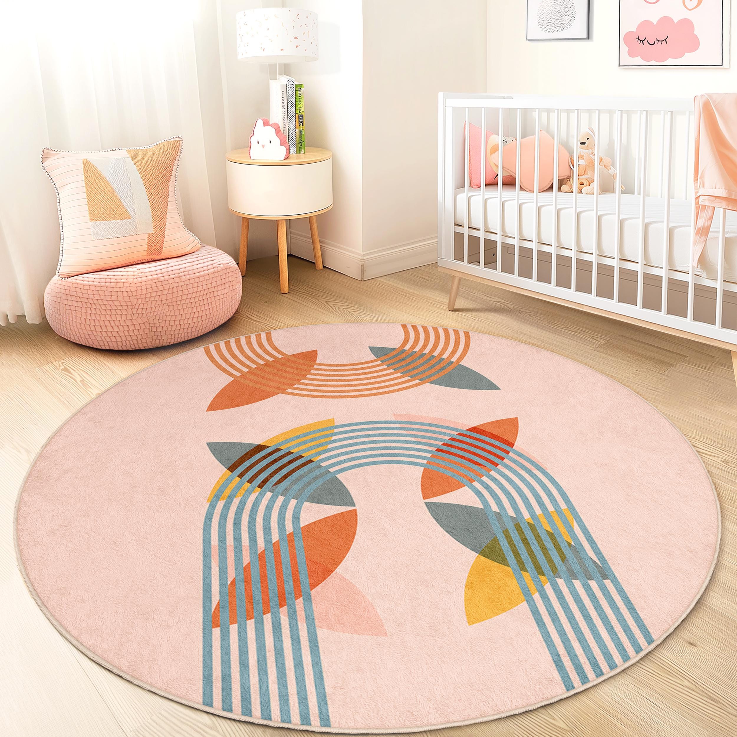 Tappeto per bambini arcobaleno multicolore Ø180cm