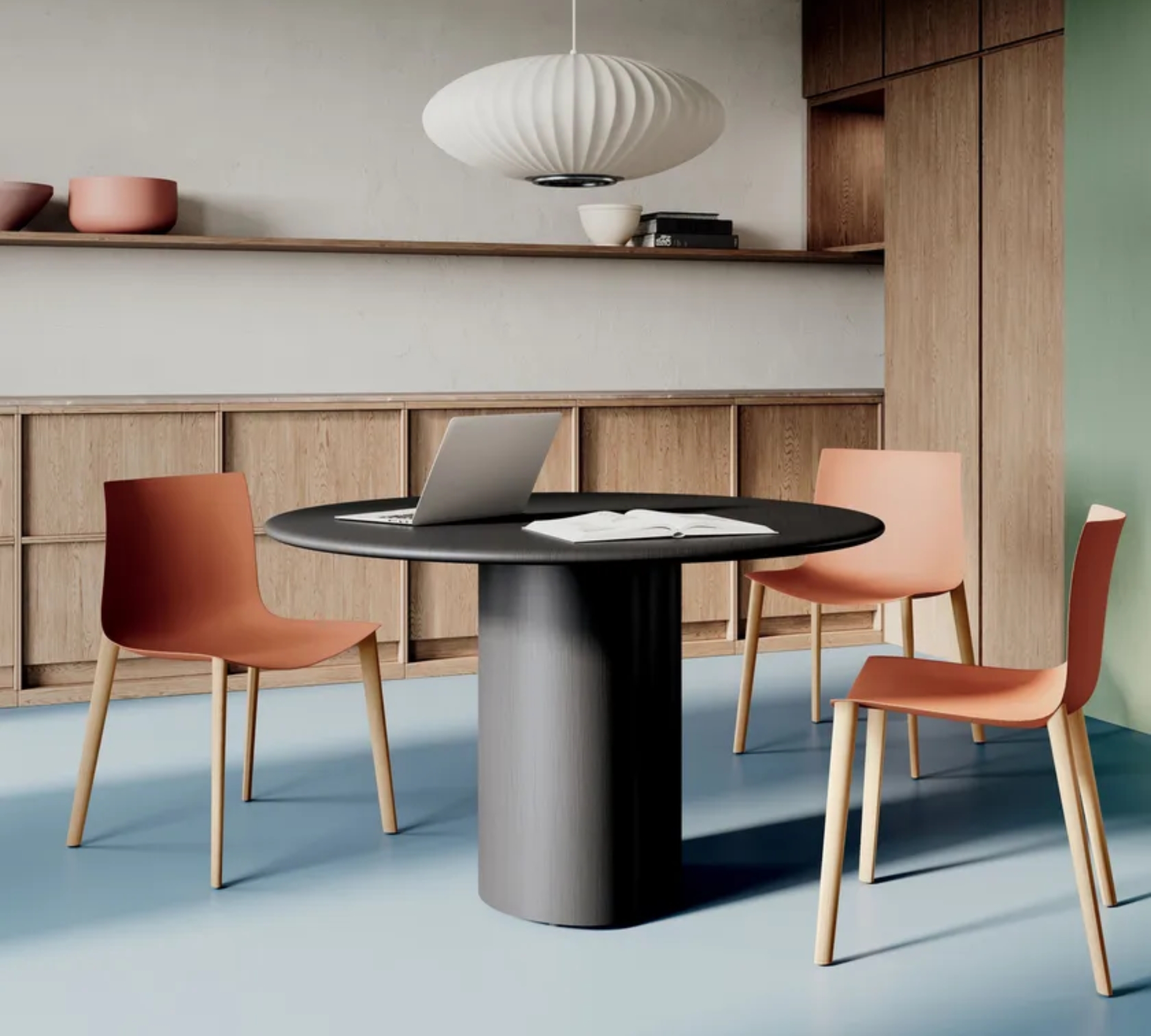 Catifa 46 visitor chair Oak White