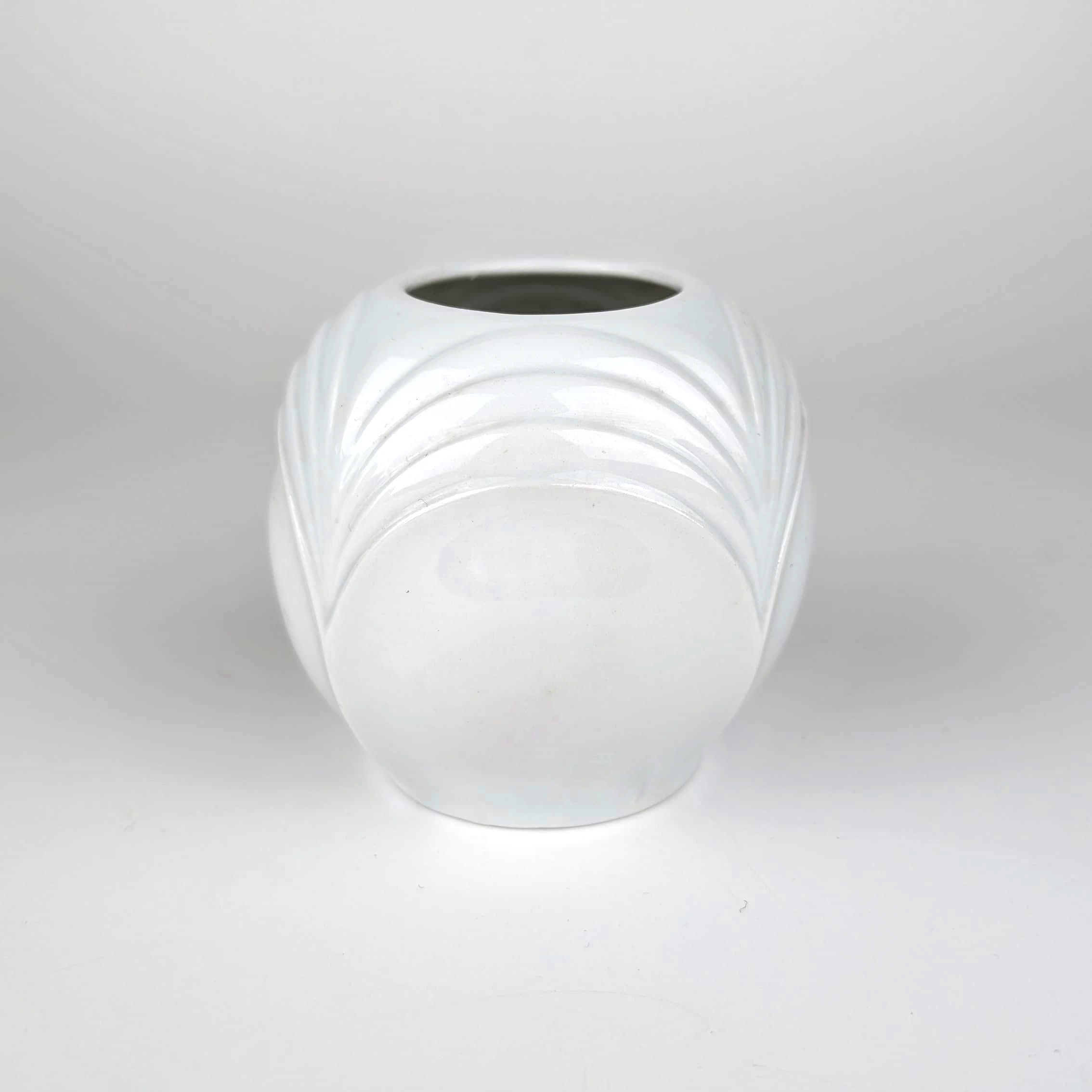 4x Vintage Art Deco Vase Keramik 1980er Jahre