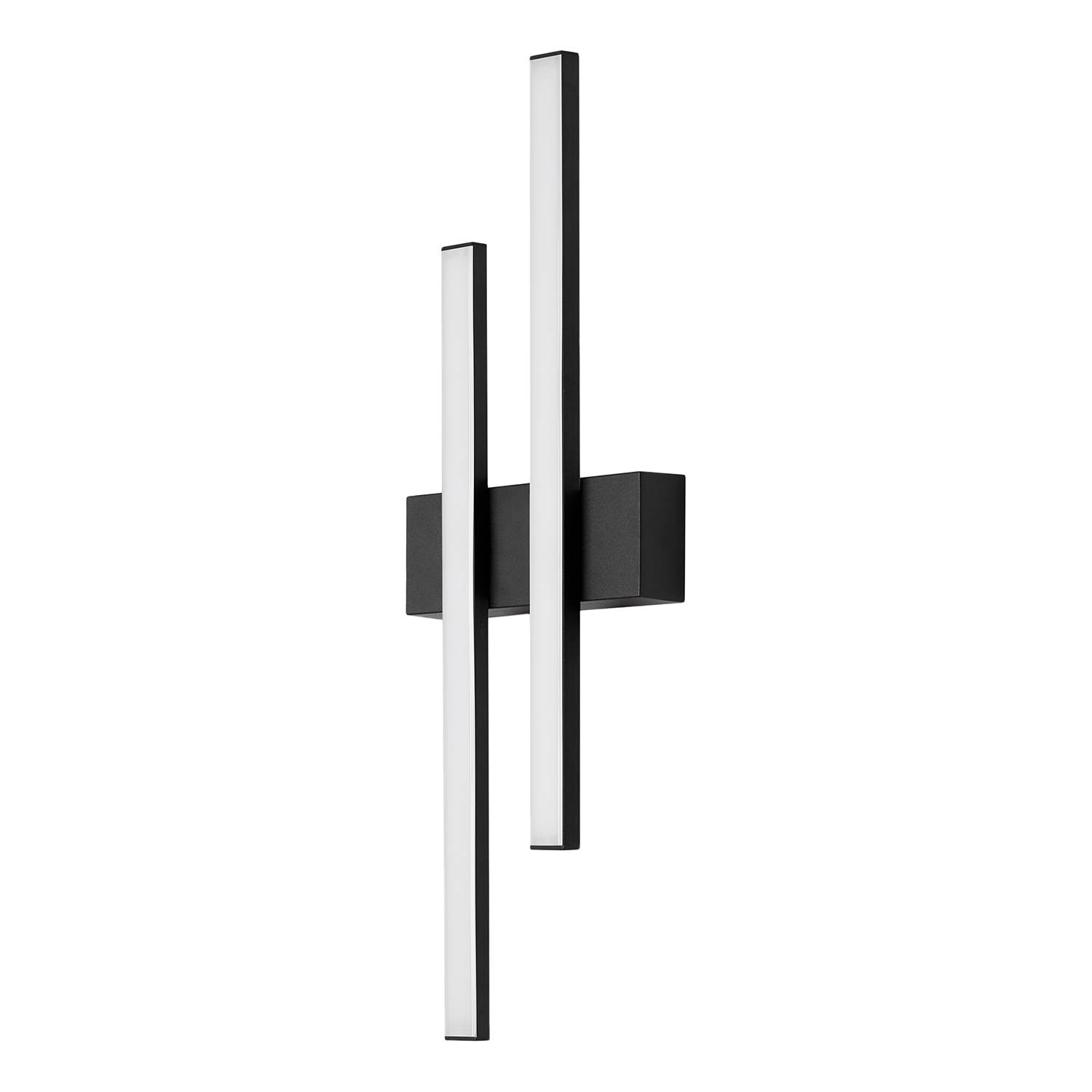 Graz I Wall light 2-light Polycarbonate Iron Black