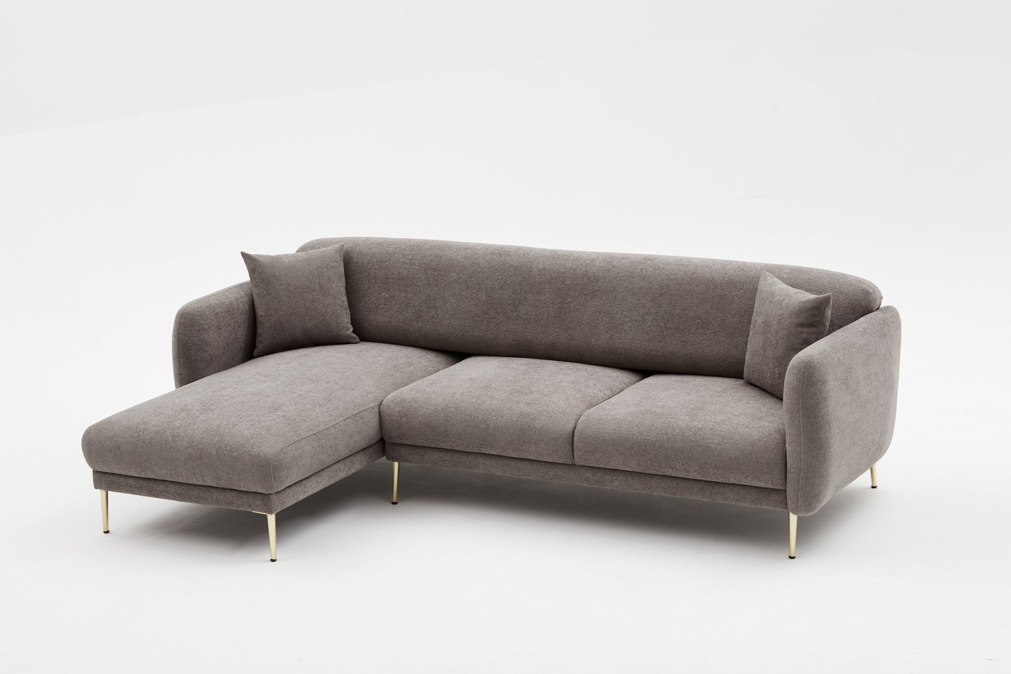 Simena Sofa Récamiere Links Grau