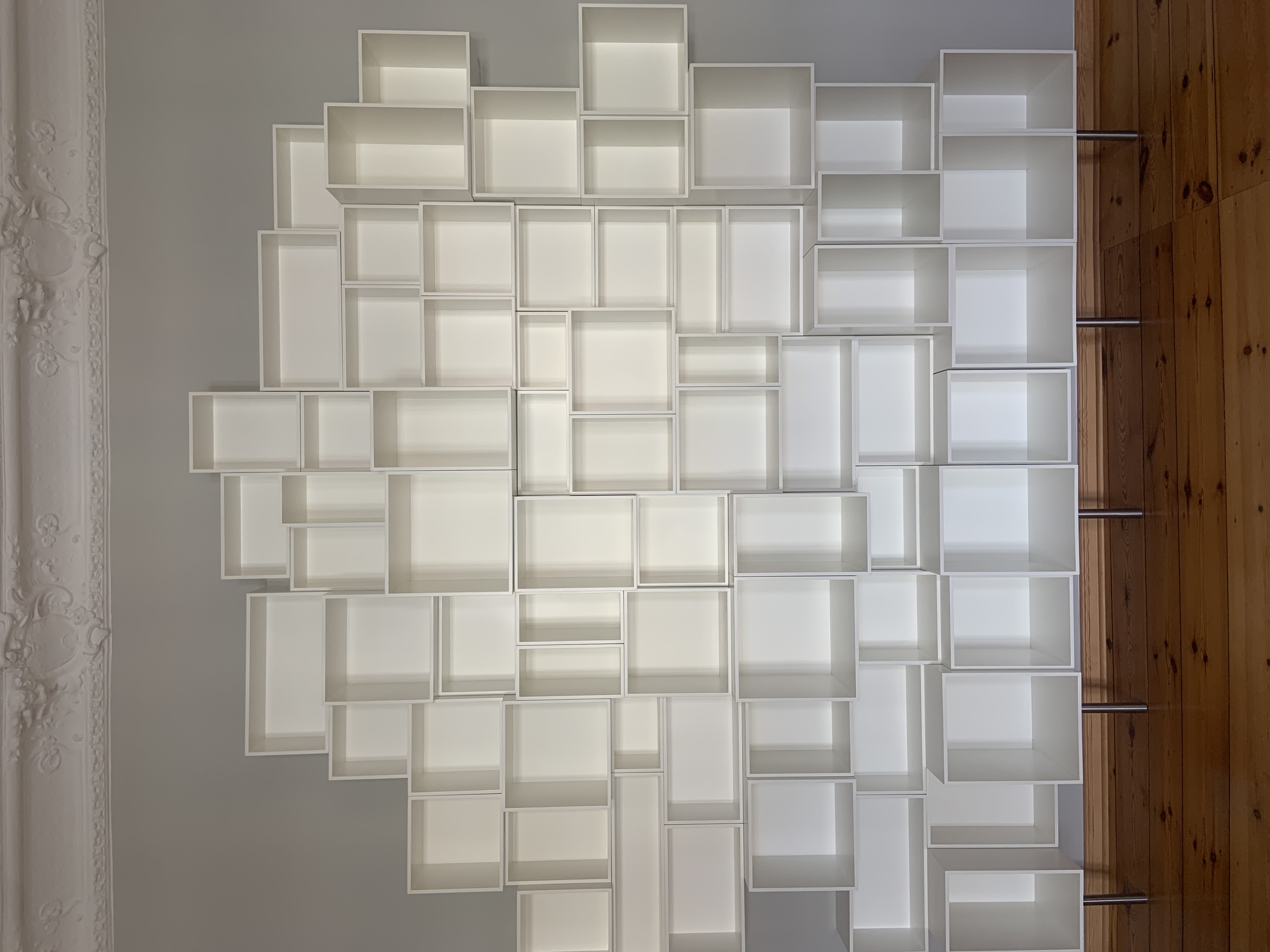 Modulares Regal Holz Weiß
