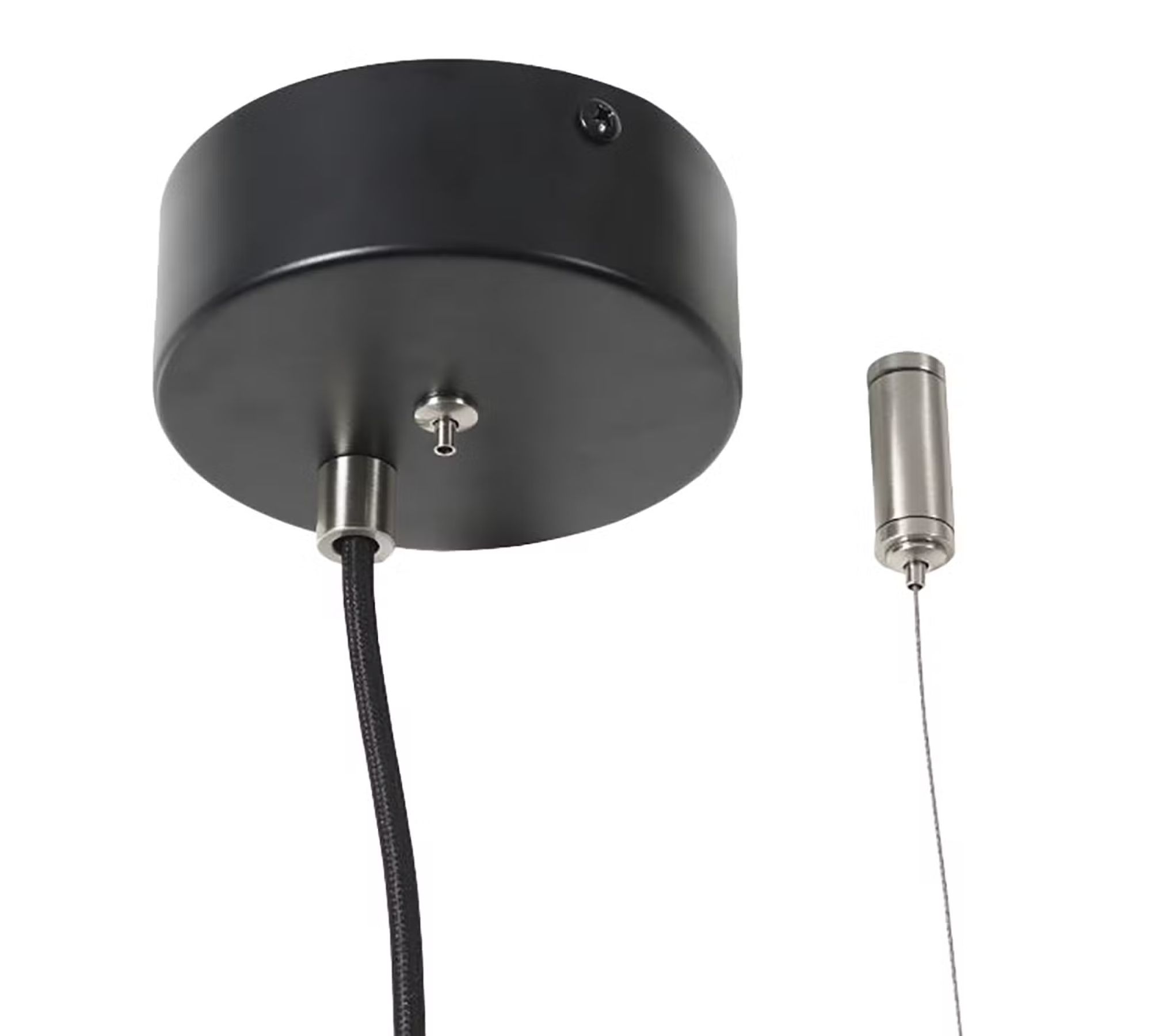 Pendant lamp 1-bulb iron black