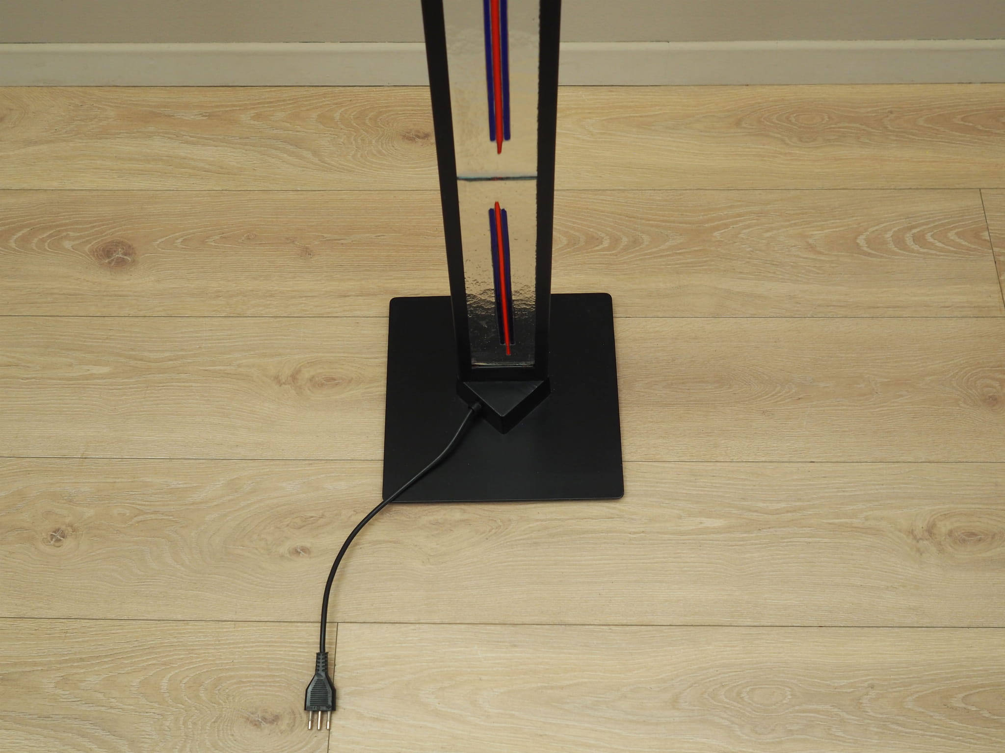 Stehlampe Metall Glas 1970er Jahre