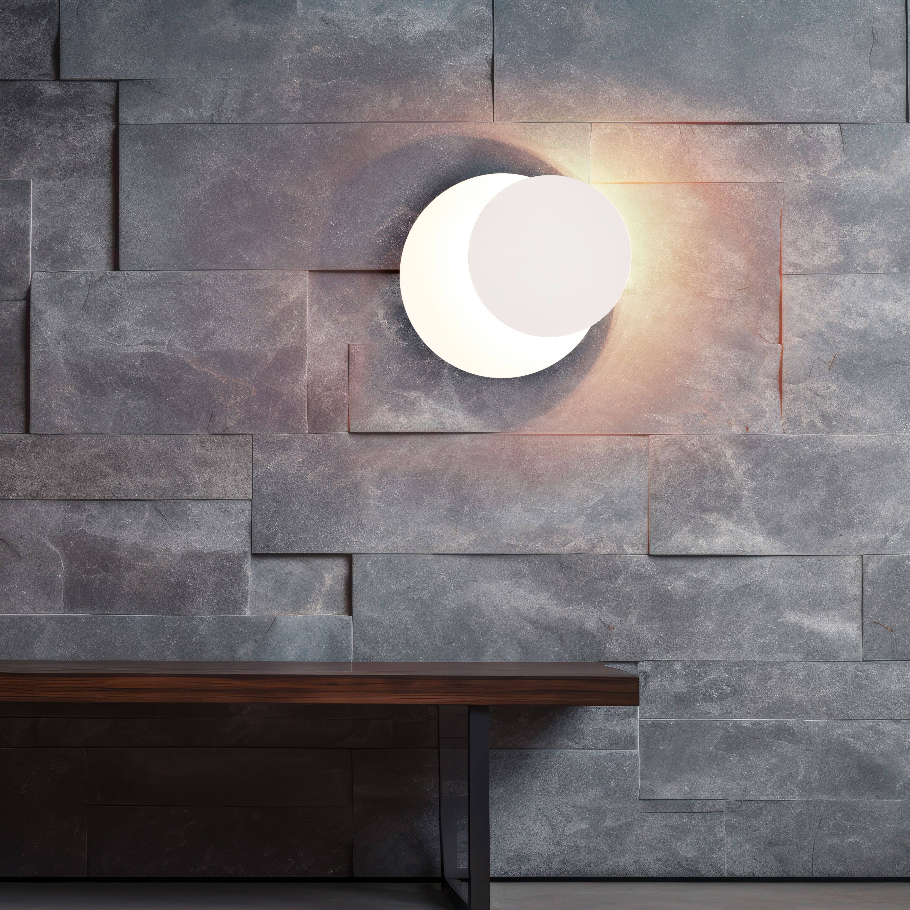 Wandleuchte Mio Typ A Eisen Weiß