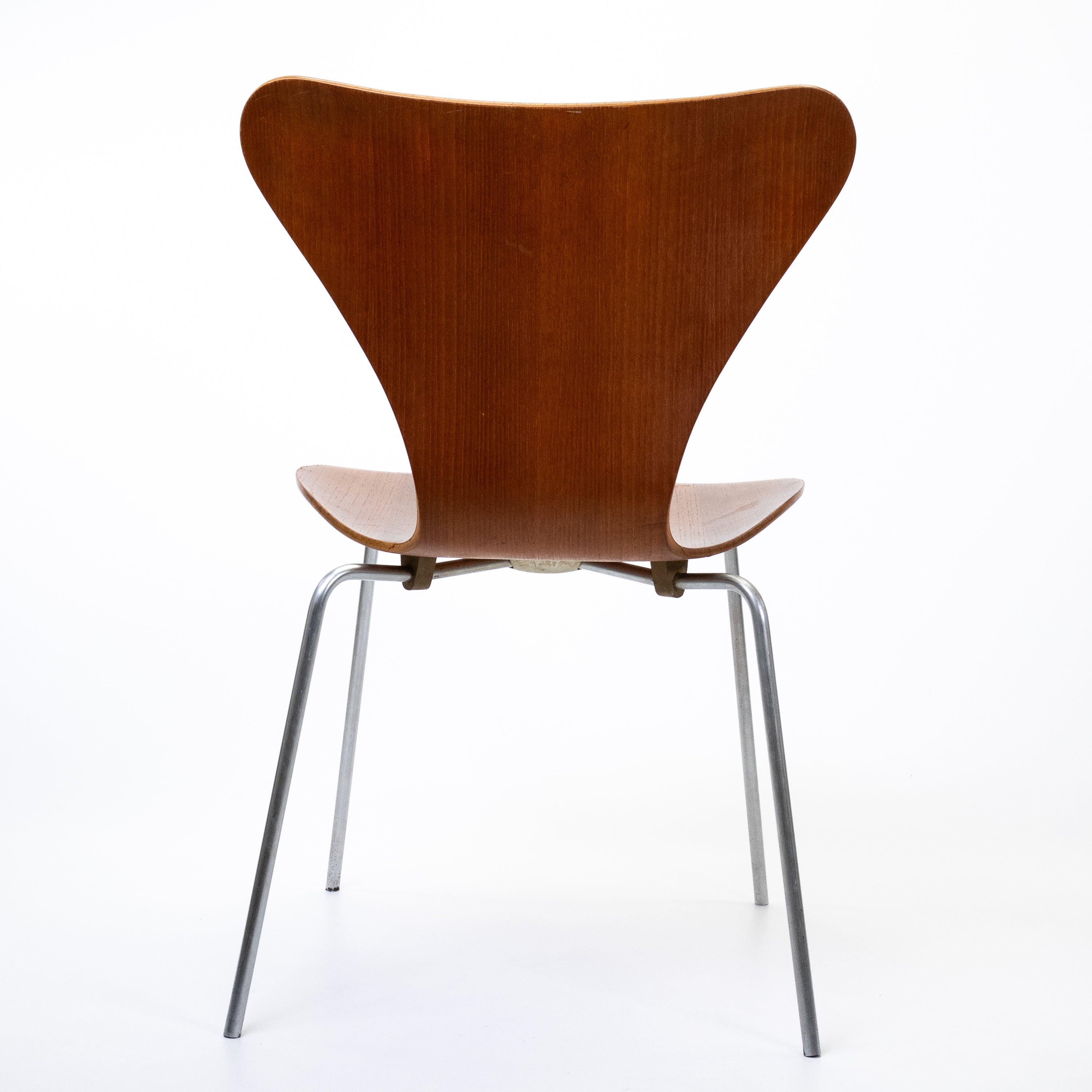 Serie 7 Esszimmerstühle Chrom Eiche Dunkel