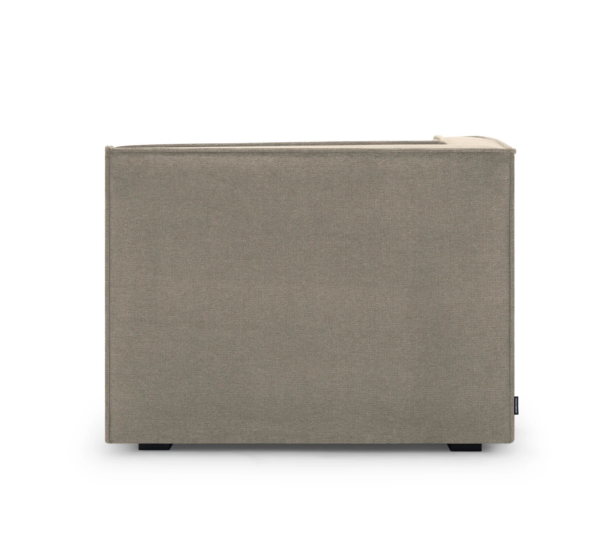 Dane 1-Sitzer Eckmodul Links Impression Greige