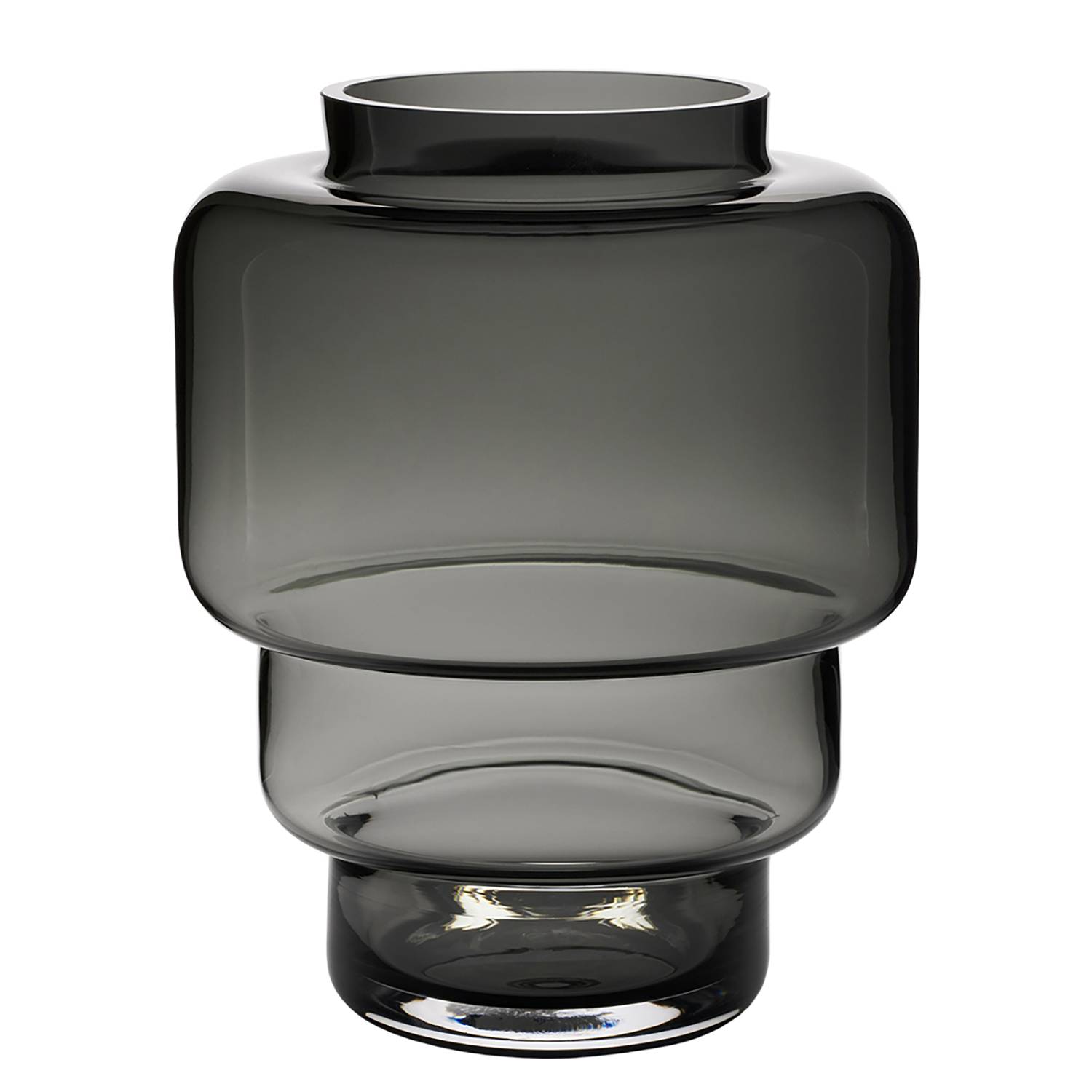 Vase Akka I Glas Grau