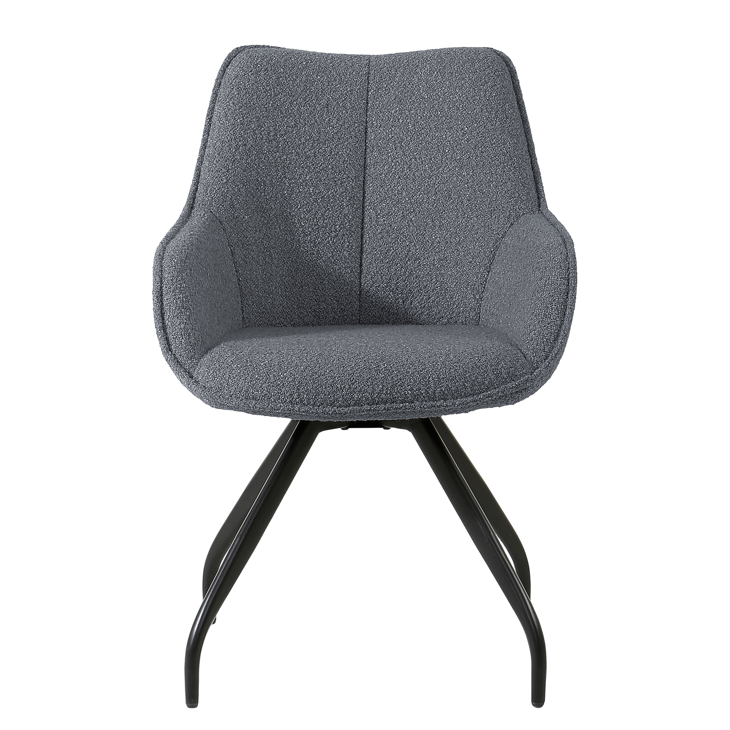 Elun Armlehnenstuhl Drehbar 2er-Set Grau