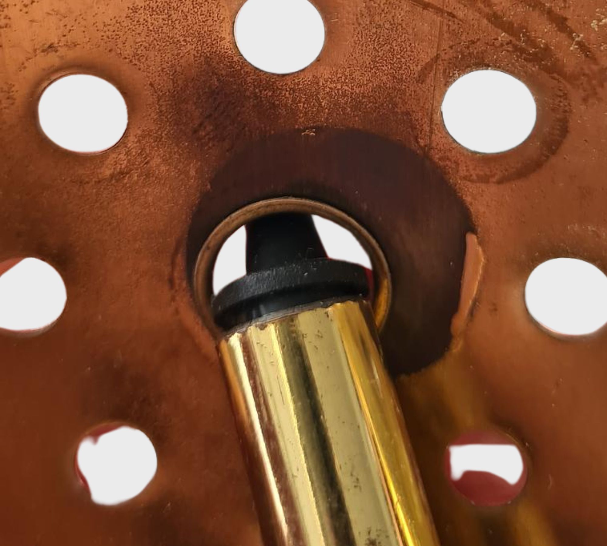 P193 4106 Pendant light smoked glass gold