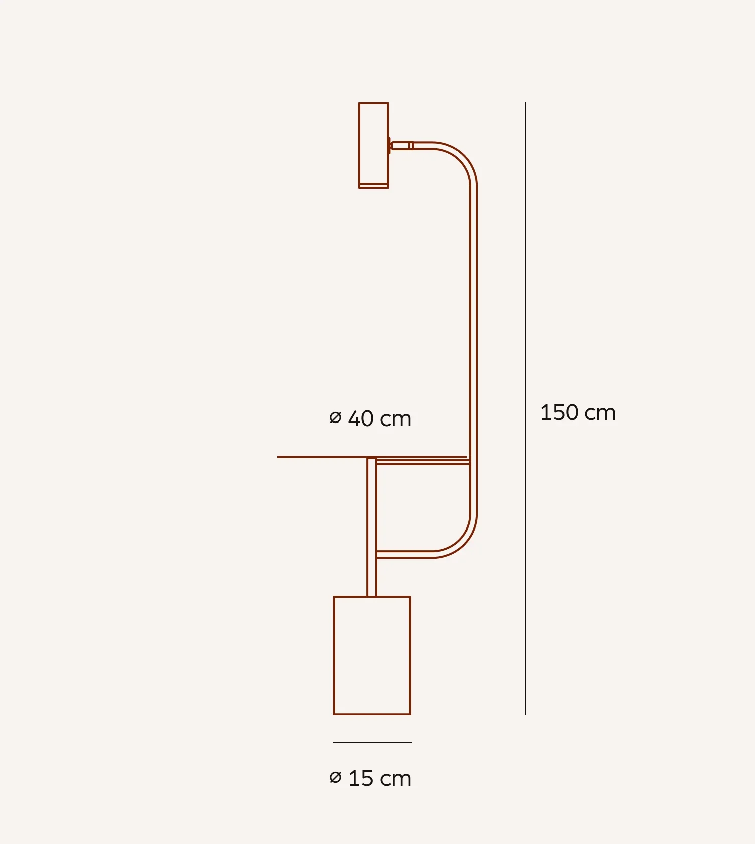 1-Flammige Stehleuchte Artemis Aluminium Stein Weiß