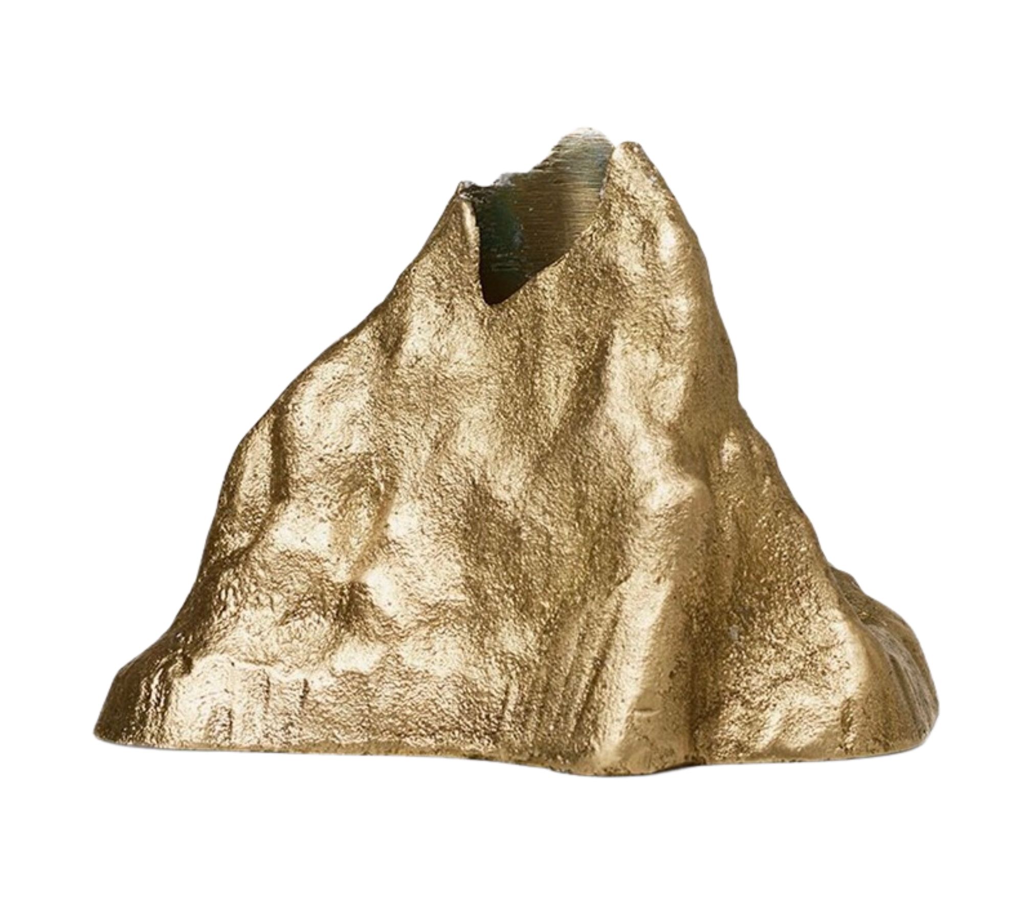 Stone Kerzenhalter Gold