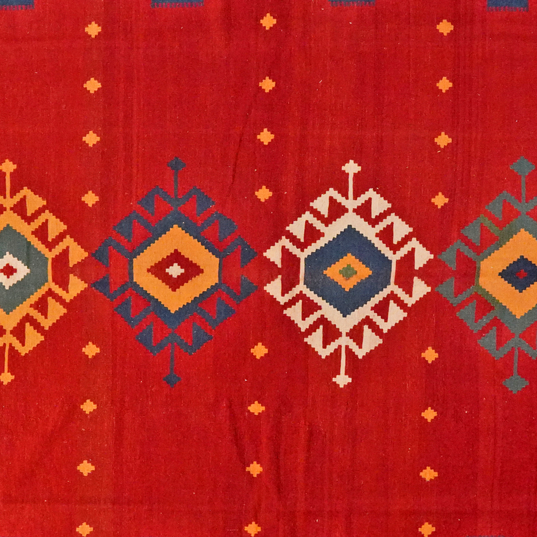 Kilim Gashgai Teppich Rot