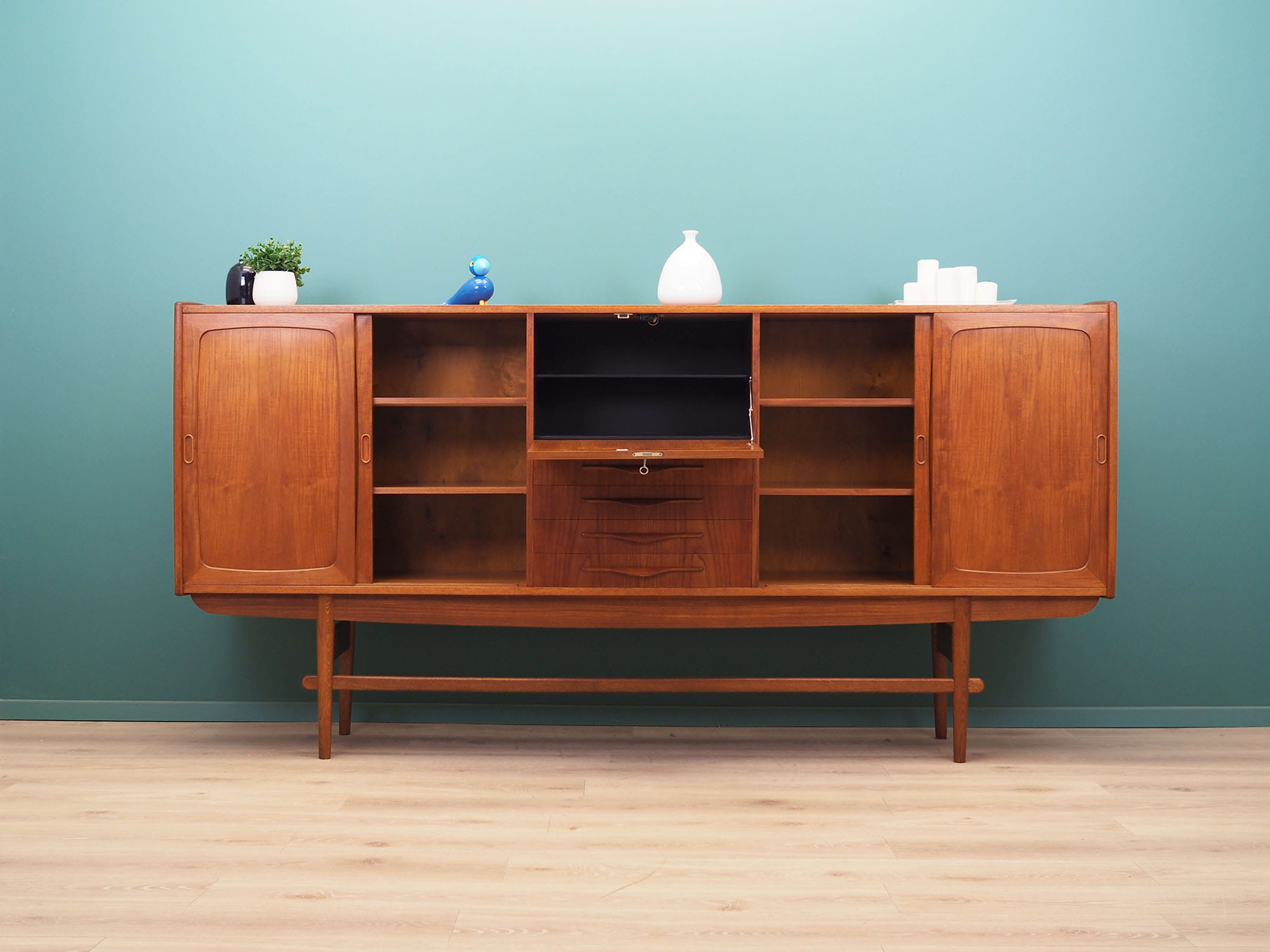 Vintage Sideboard Teak wood Brown 1960s